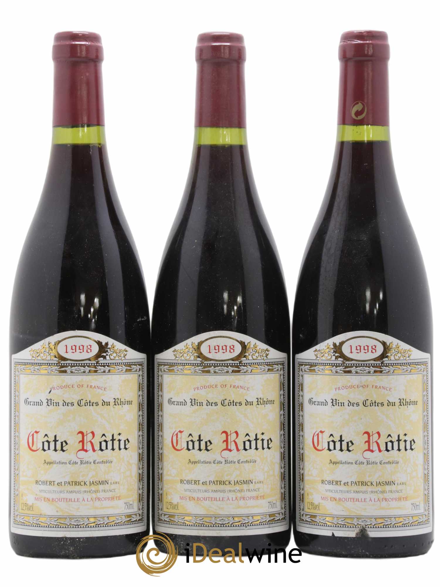 Côte-Rôtie Jasmin (Domaine) 1998 - Lot de 3 bouteilles - 0