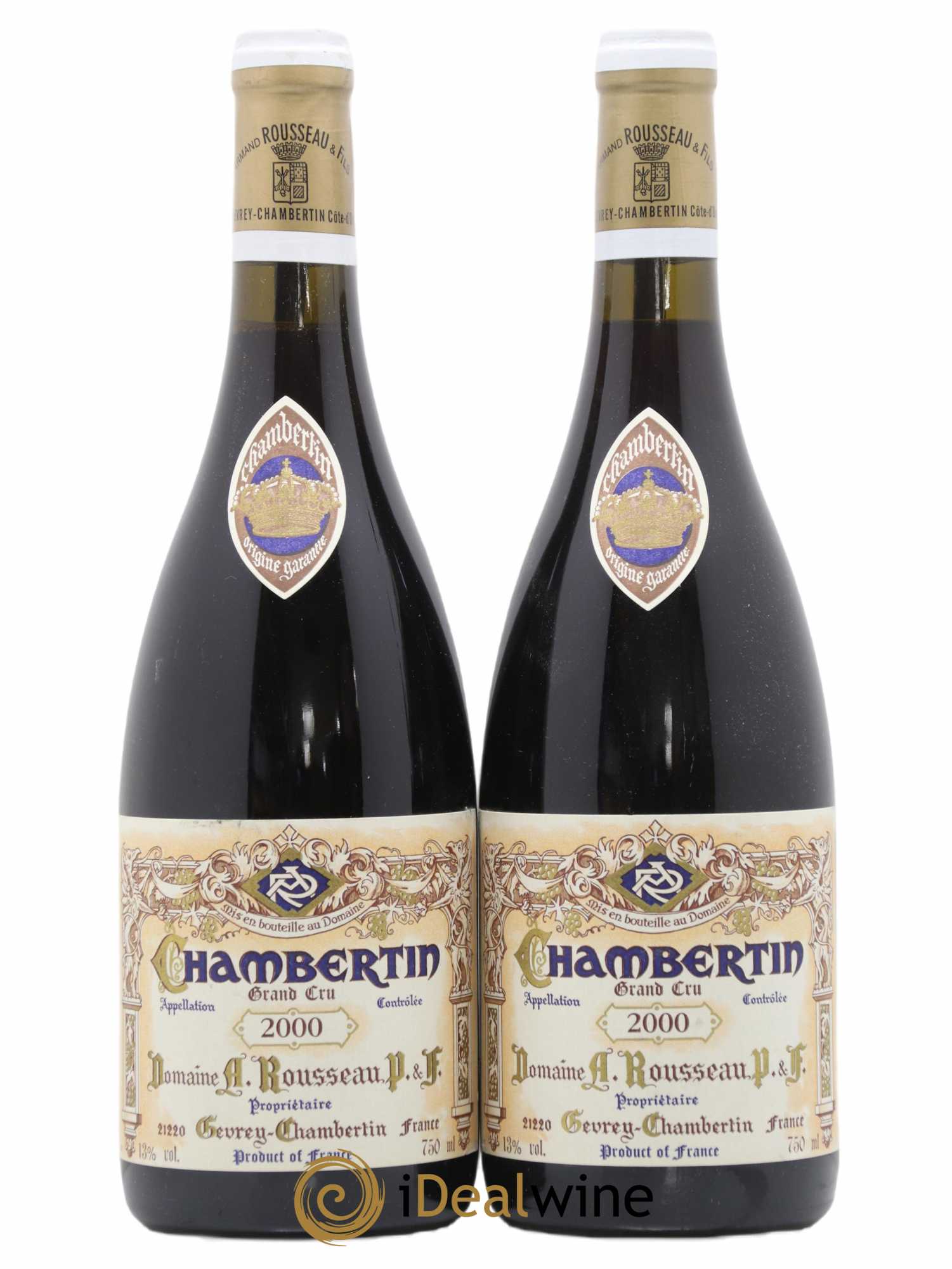 Chambertin Grand Cru Armand Rousseau (Domaine) 2000 - Lot de 2 bouteilles - 0