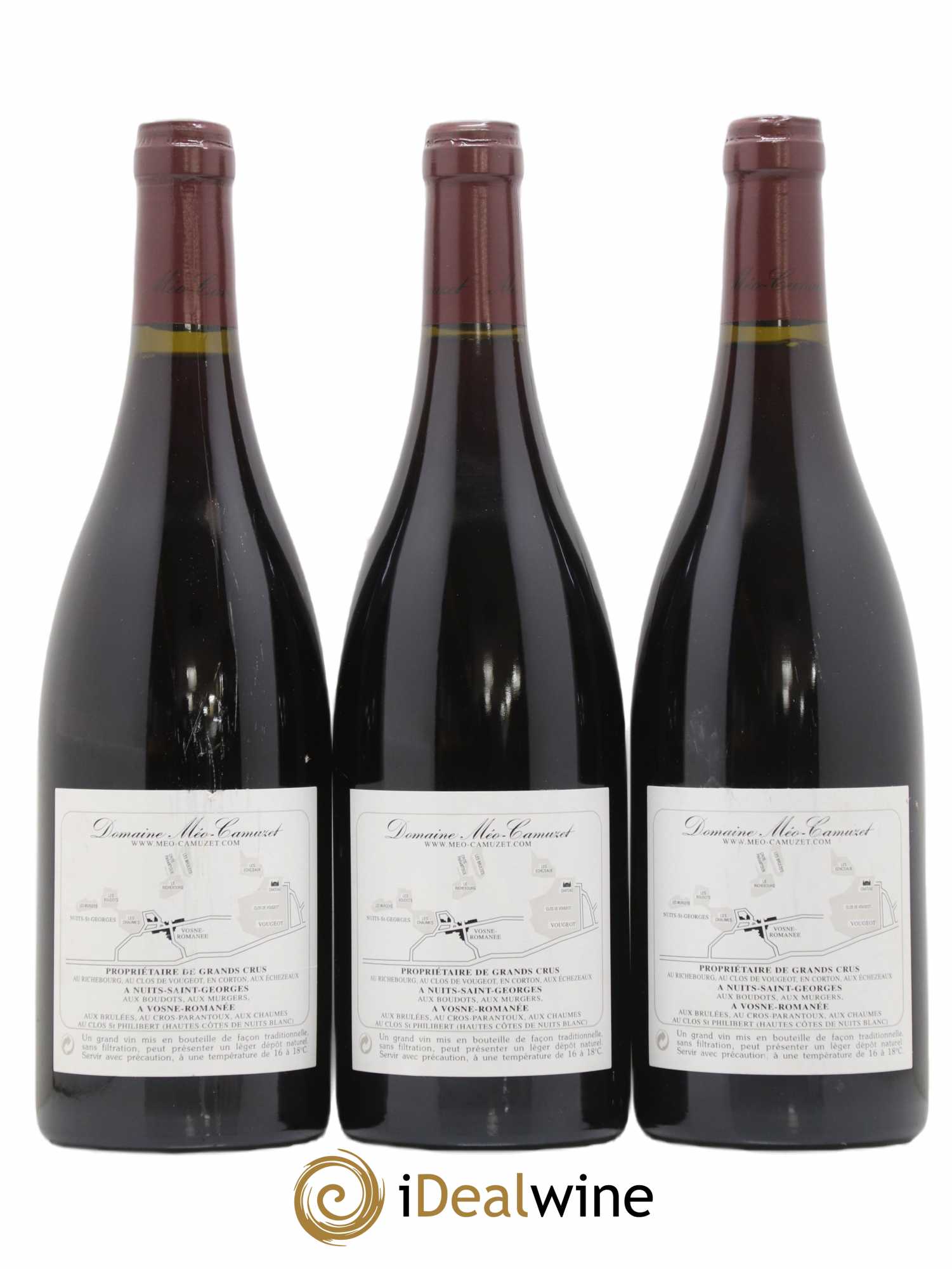 Clos de Vougeot Grand Cru Méo-Camuzet (Domaine) 2001 - Lot de 3 bouteilles - 1