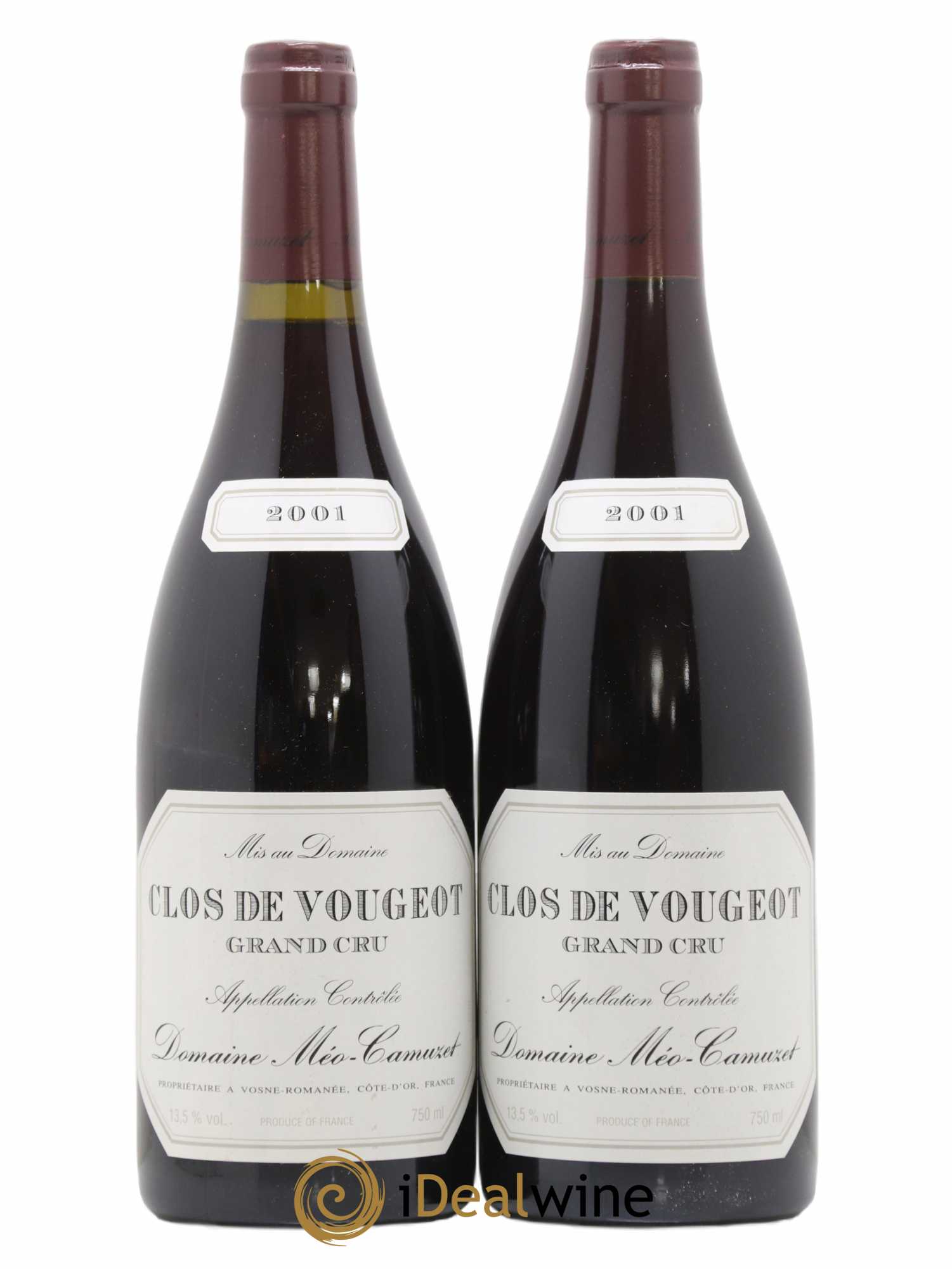 Clos de Vougeot Grand Cru Méo-Camuzet (Domaine) 2001 - Lot de 2 bouteilles - 0