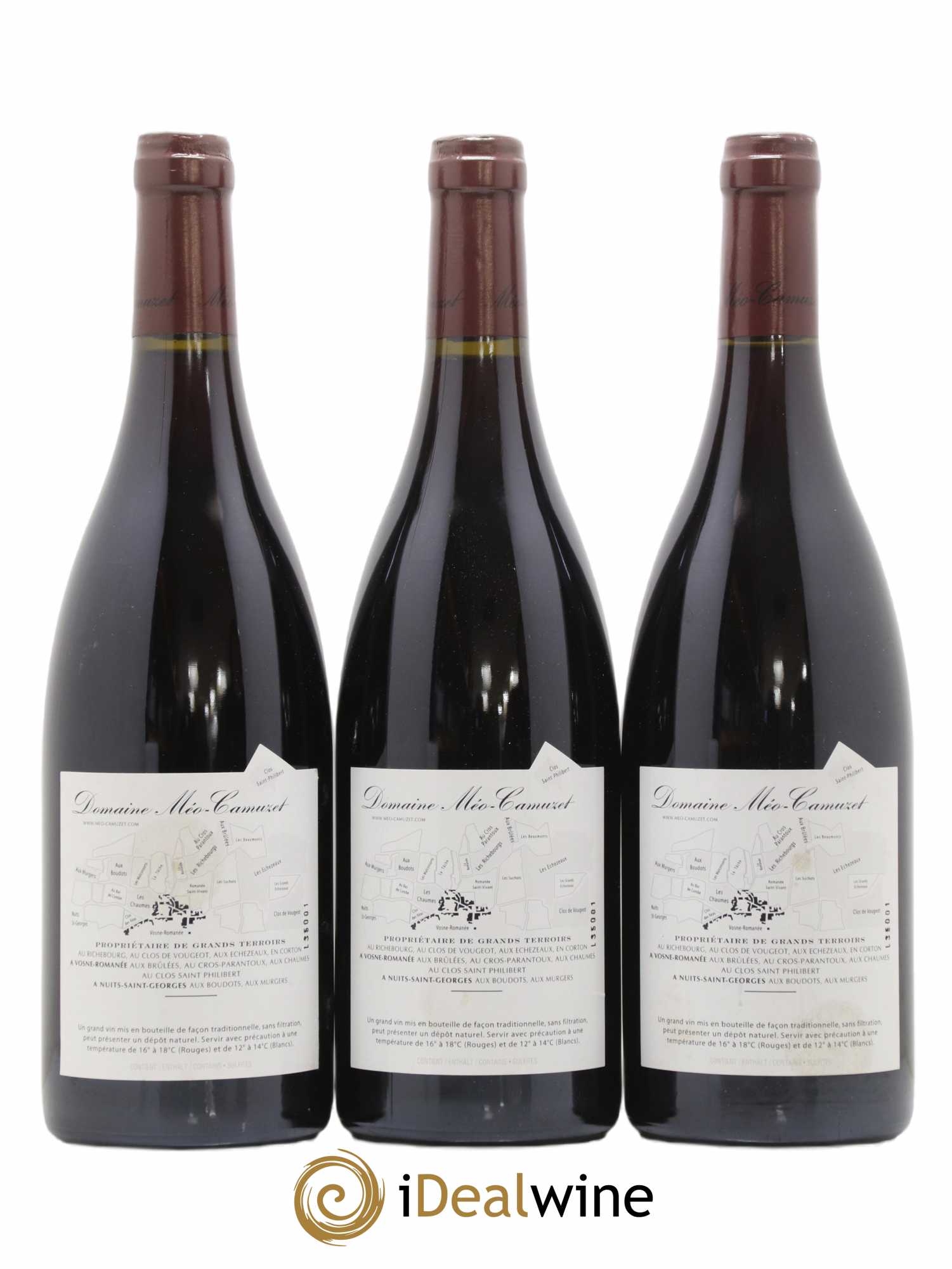 Clos de Vougeot Grand Cru Méo-Camuzet (Domaine) 2004 - Lot de 3 bouteilles - 1