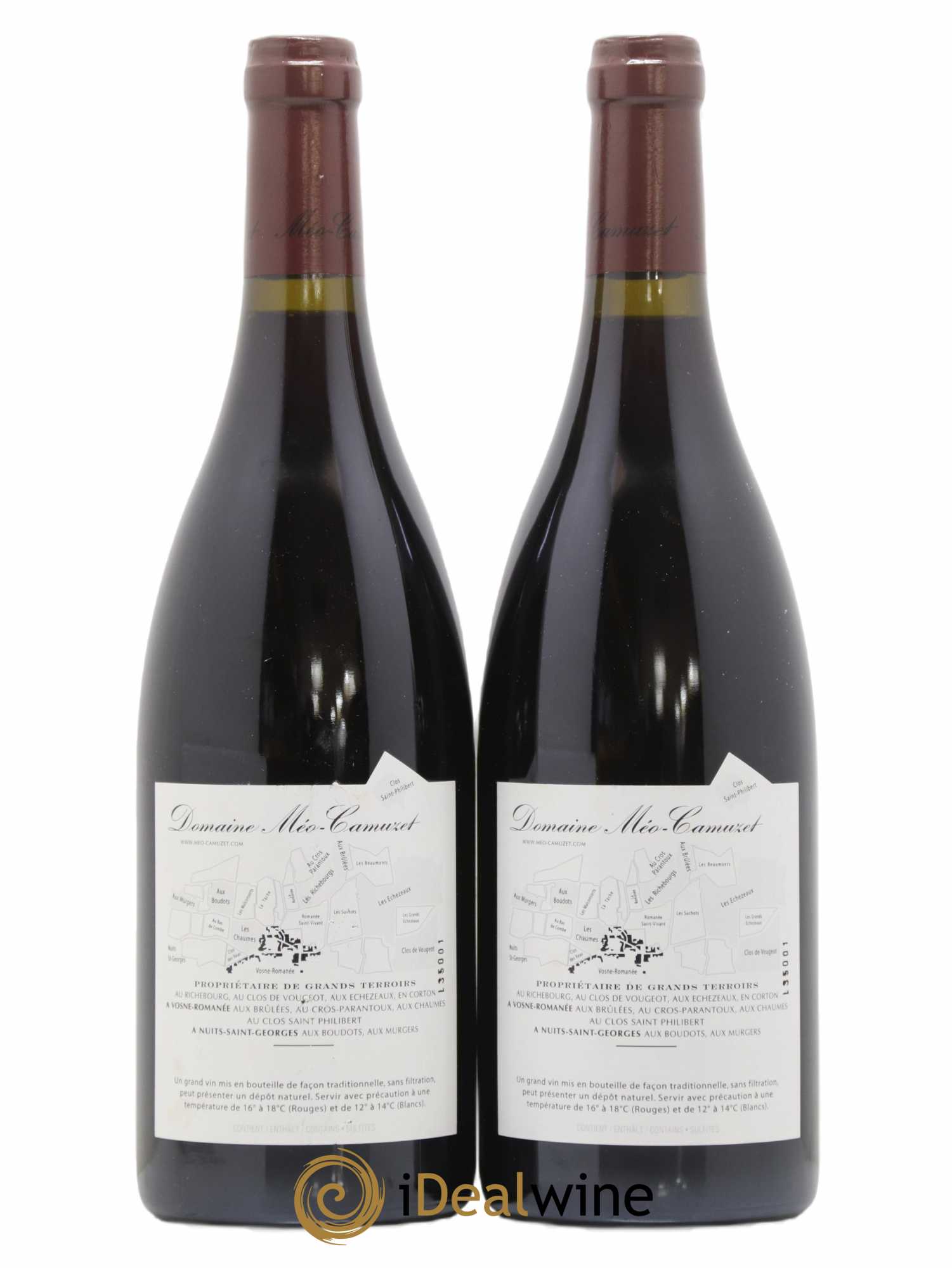 Clos de Vougeot Grand Cru Méo-Camuzet (Domaine) 2004 - Lot de 2 bouteilles - 1