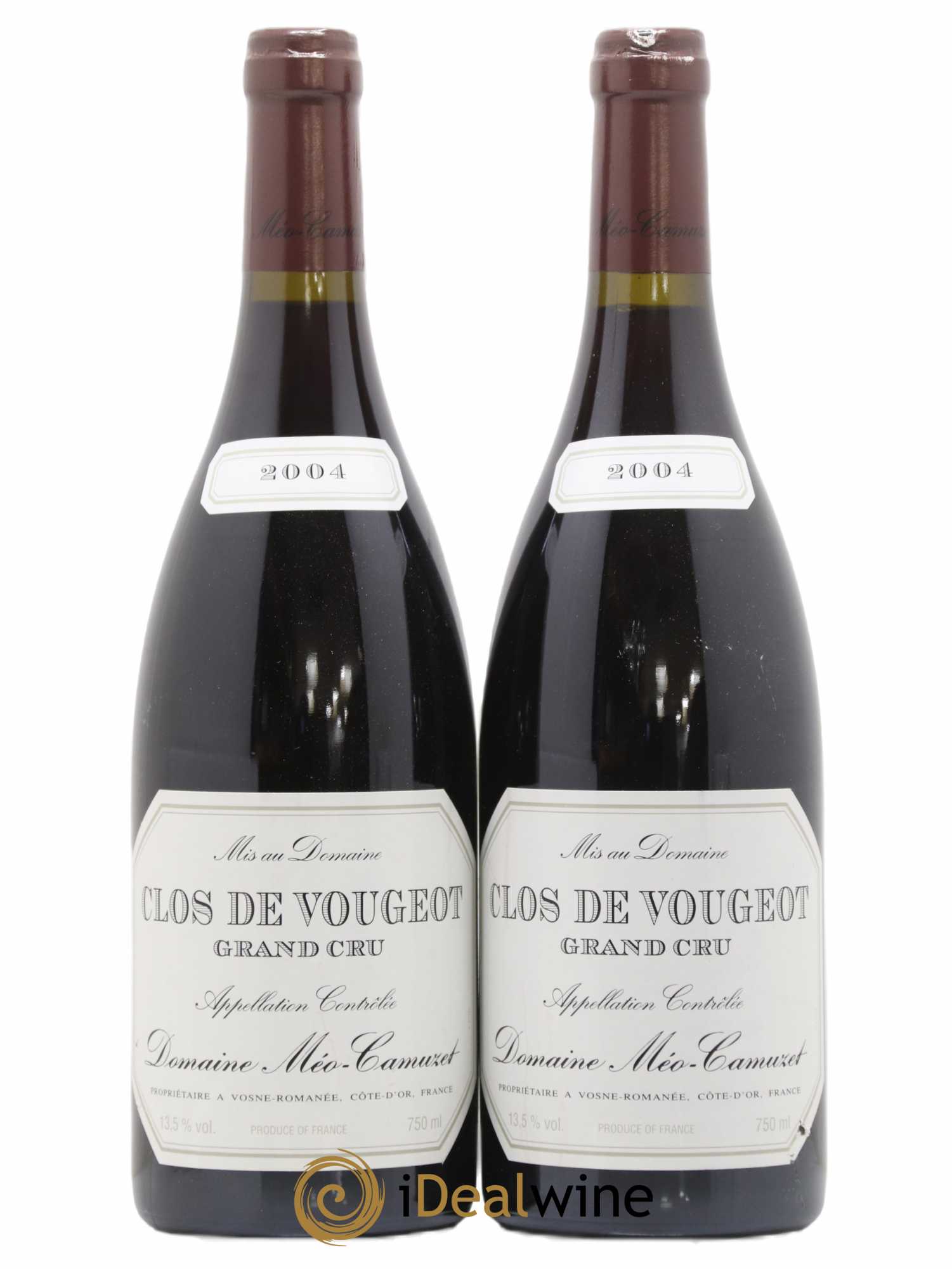 Clos de Vougeot Grand Cru Méo-Camuzet (Domaine) 2004 - Lot de 2 bouteilles - 0