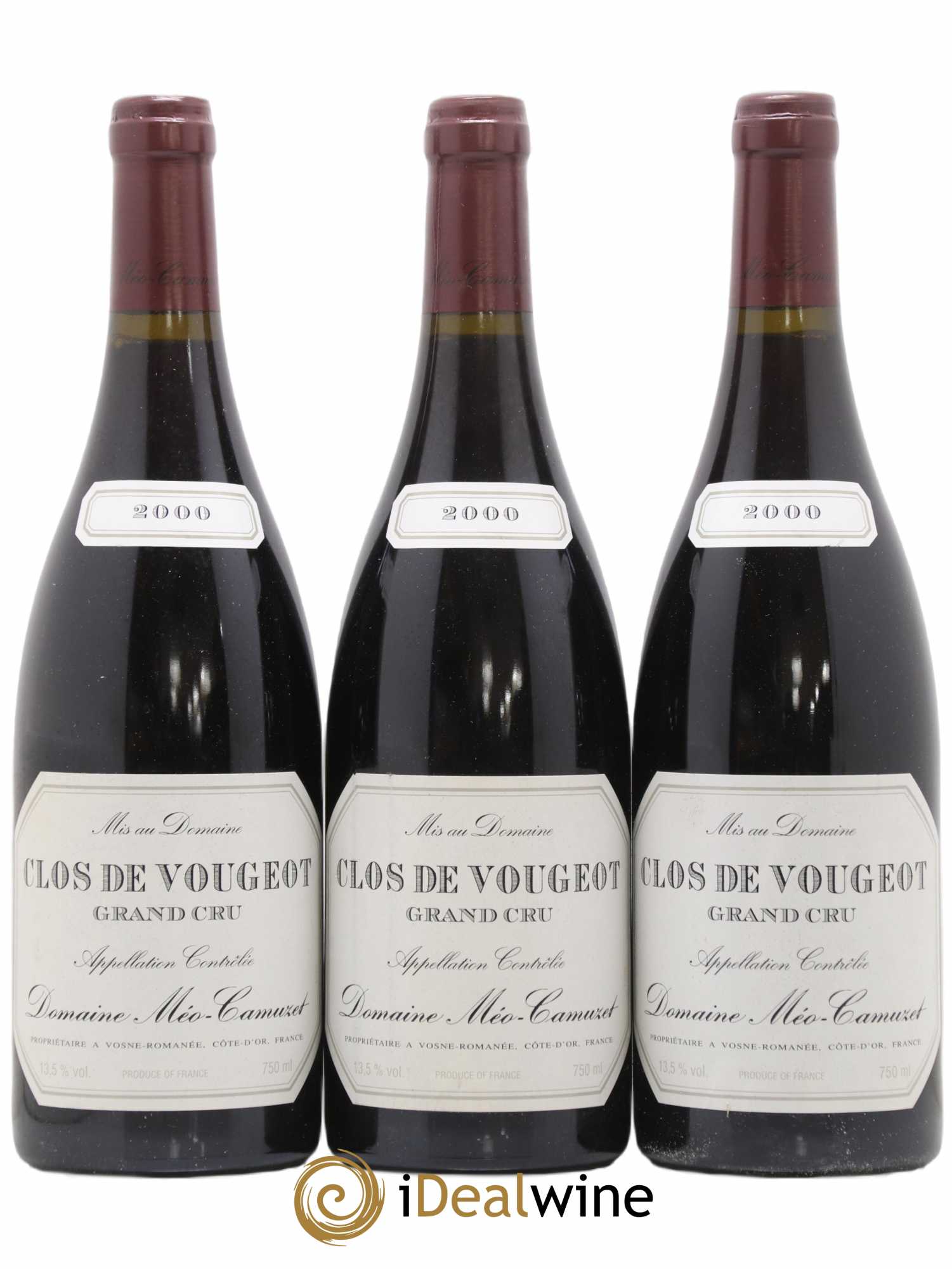 Clos de Vougeot Grand Cru Méo-Camuzet (Domaine) 2000 - Lot de 3 bouteilles - 0