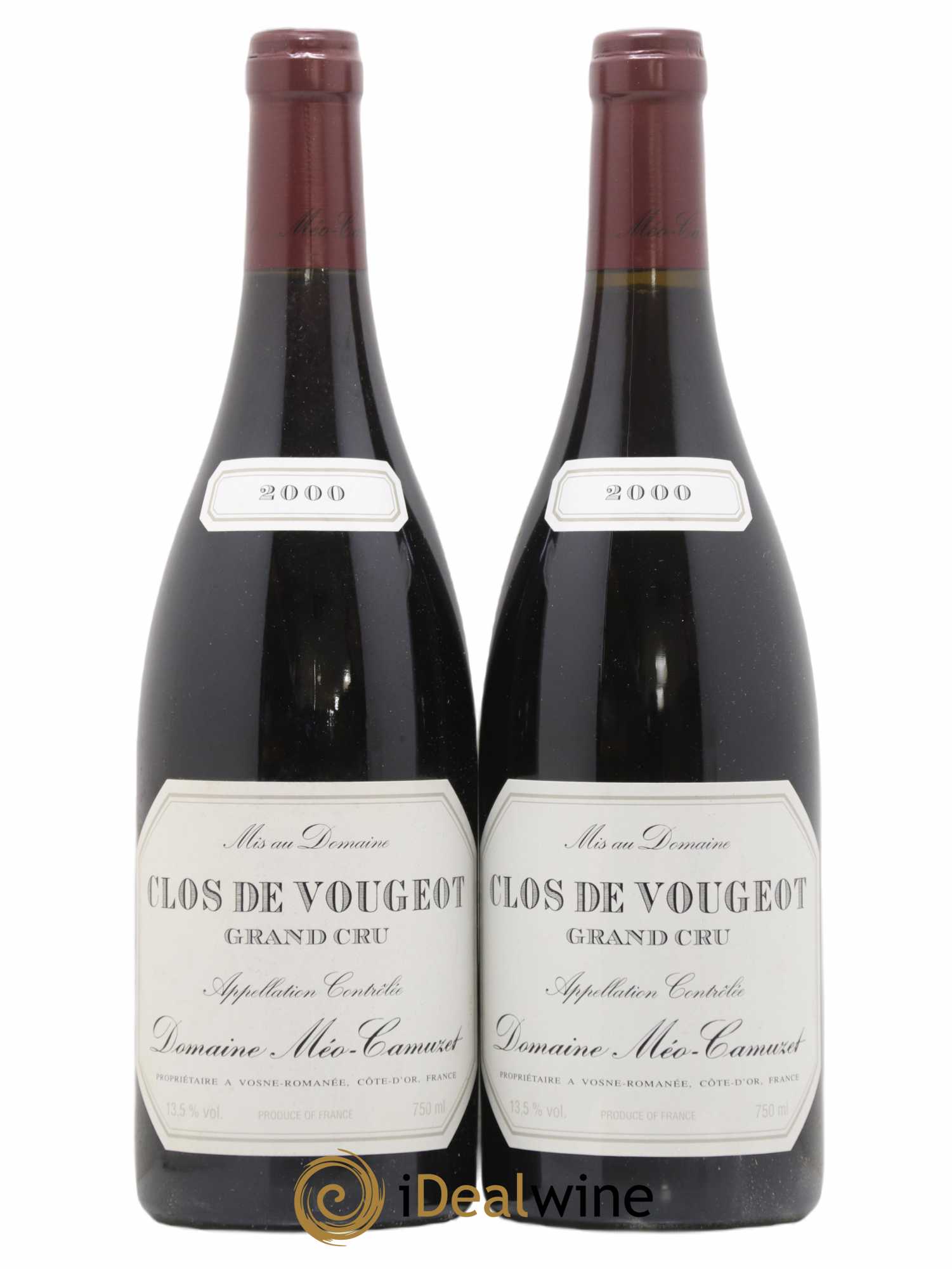 Clos de Vougeot Grand Cru Méo-Camuzet (Domaine) 2000 - Lot de 2 bouteilles - 0