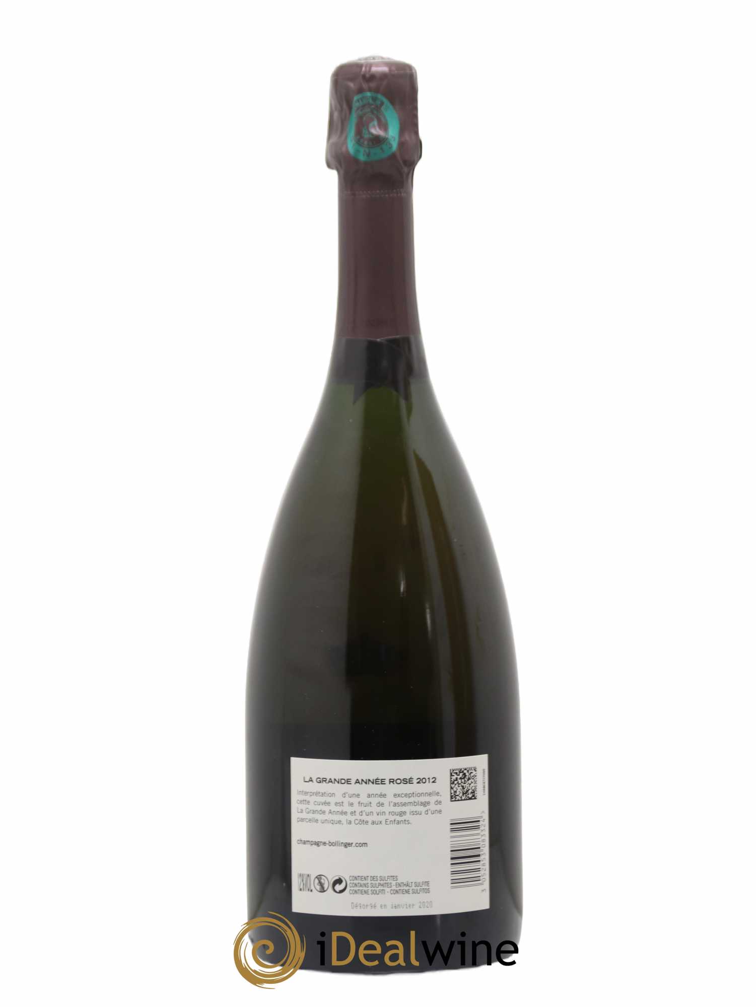 Grande Année Brut Bollinger 2012 - Lot of 1 bottle - 2