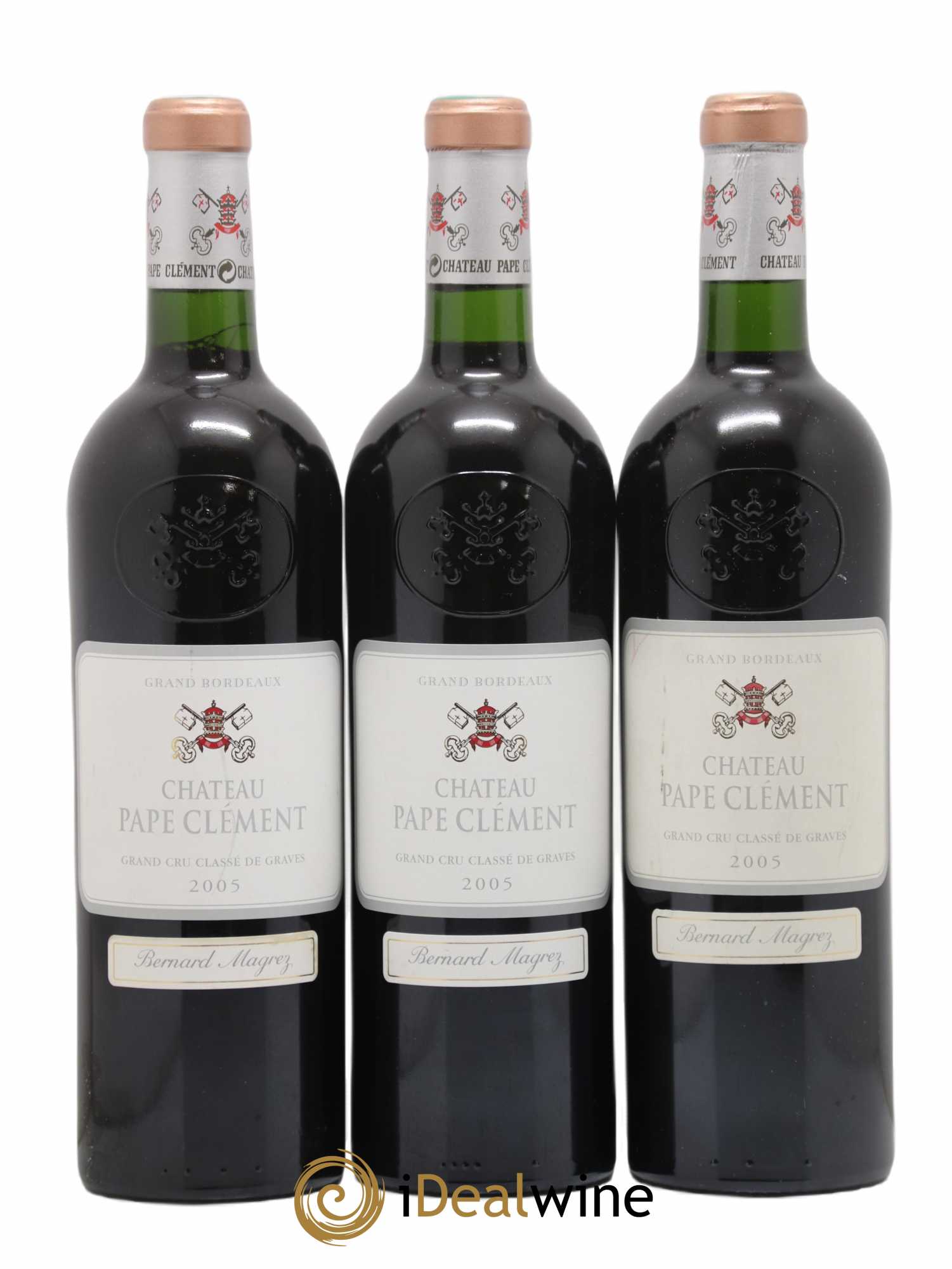 Château Pape Clément Cru Classé de Graves 2005 - Lot de 3 bouteilles - 0