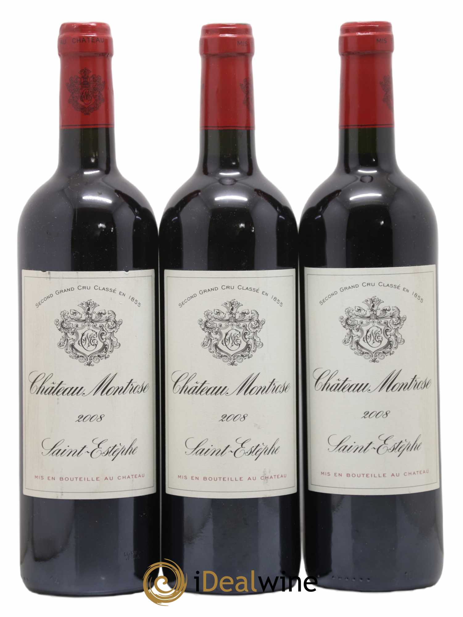 Château Montrose 2ème Grand Cru Classé 2008 - Lot de 3 bouteilles - 0