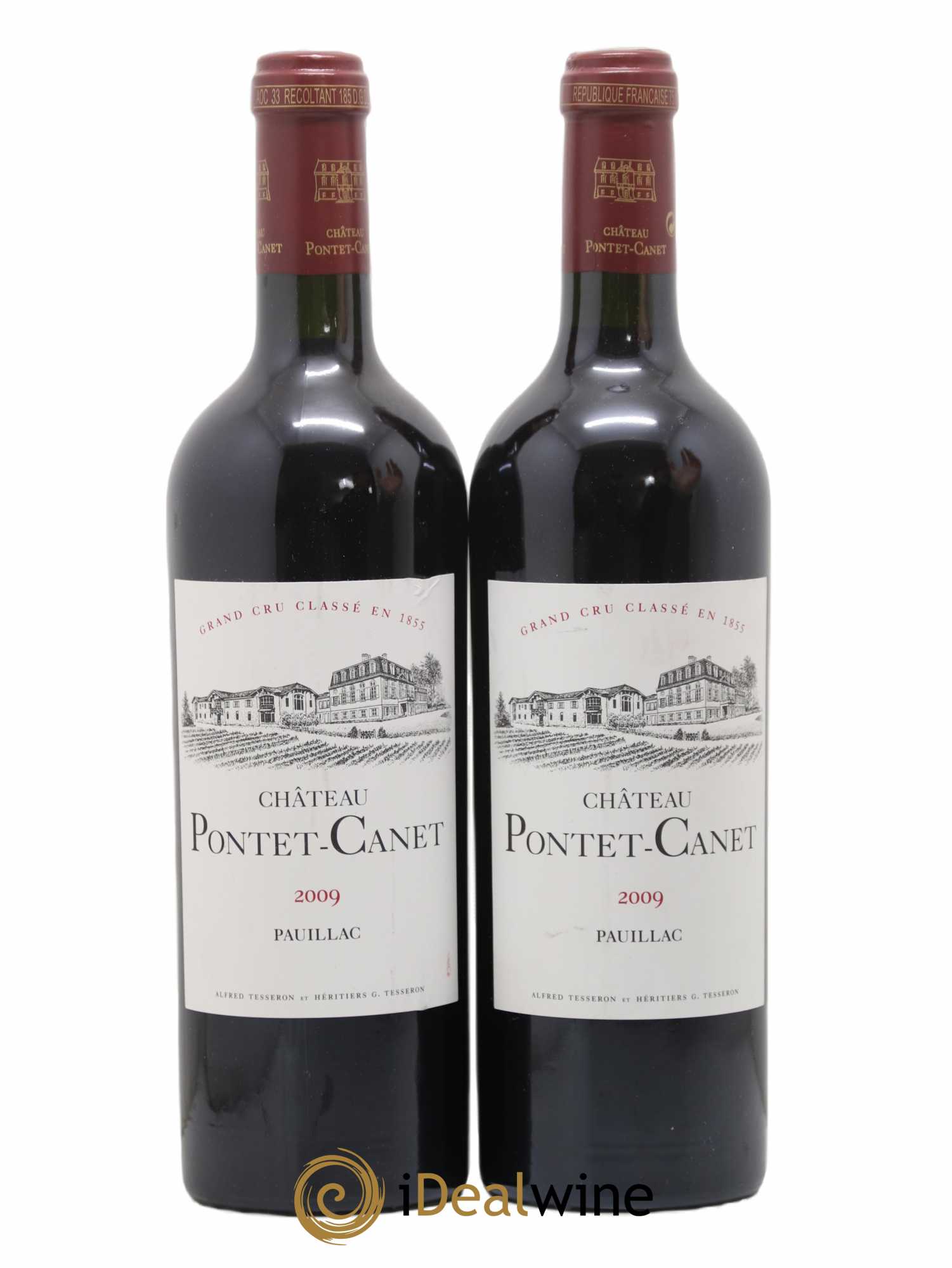 Château Pontet Canet 5ème Grand Cru Classé 2009 - Lot de 2 bouteilles - 0