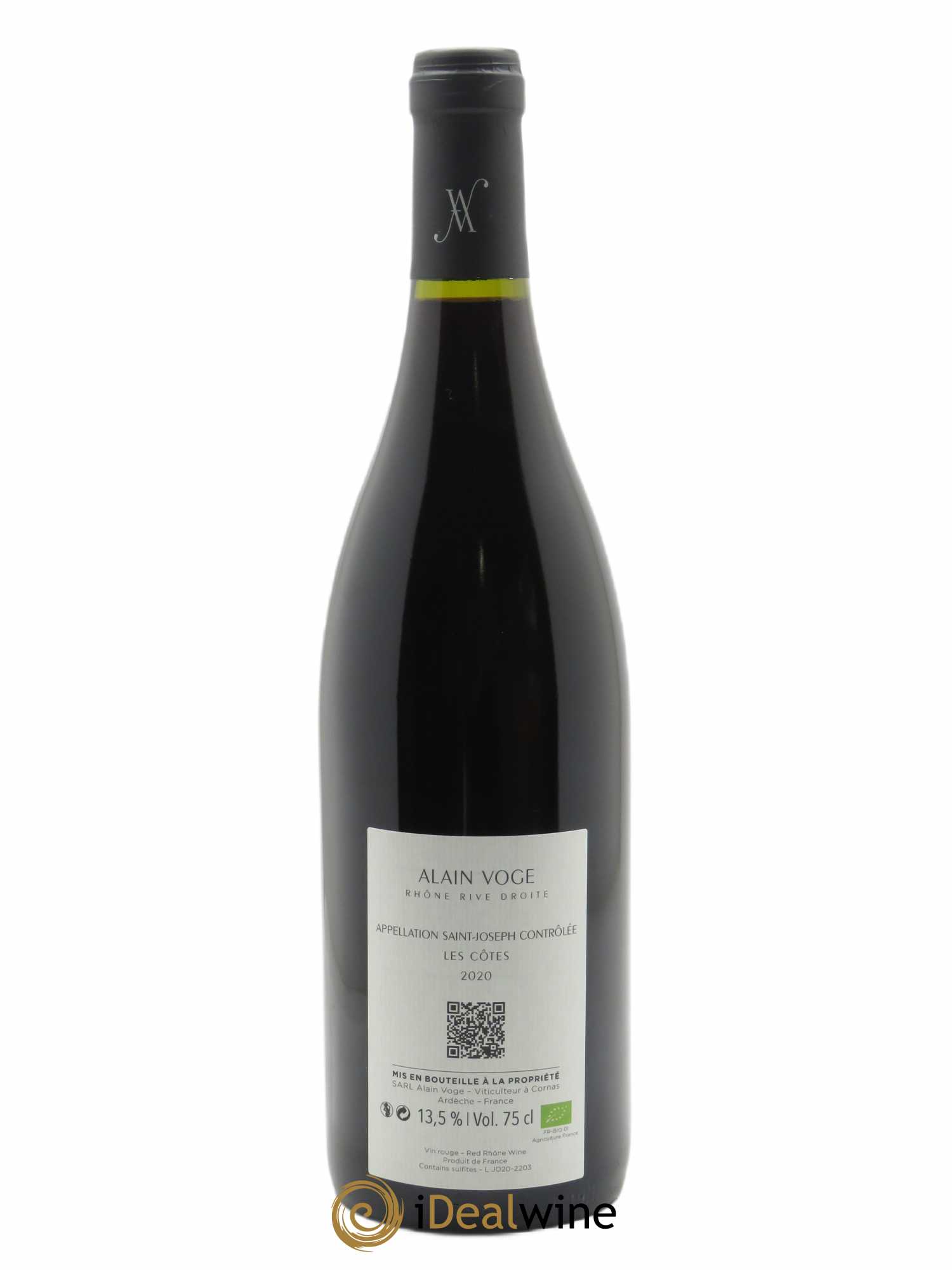 Saint-Joseph Les Côtes Alain Voge (Domaine) 2020 - Lot of 1 bottle - 1