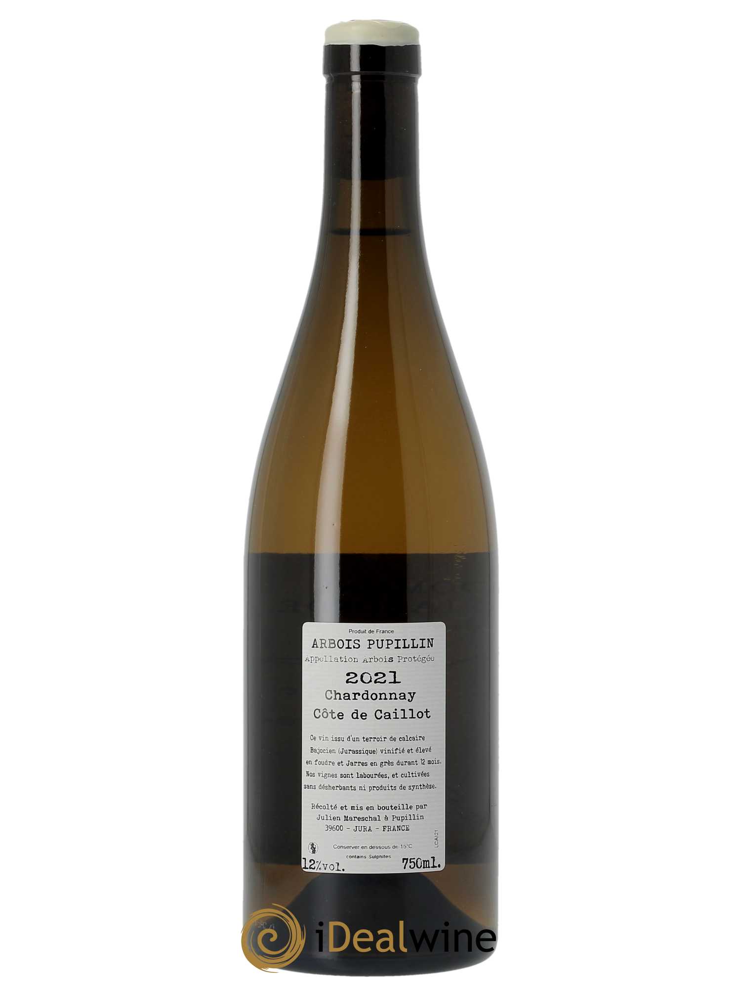 Arbois-Pupillin Chardonnay Côte de Caillot Domaine de la Borde 2021 - Lot of 1 bottle - 1