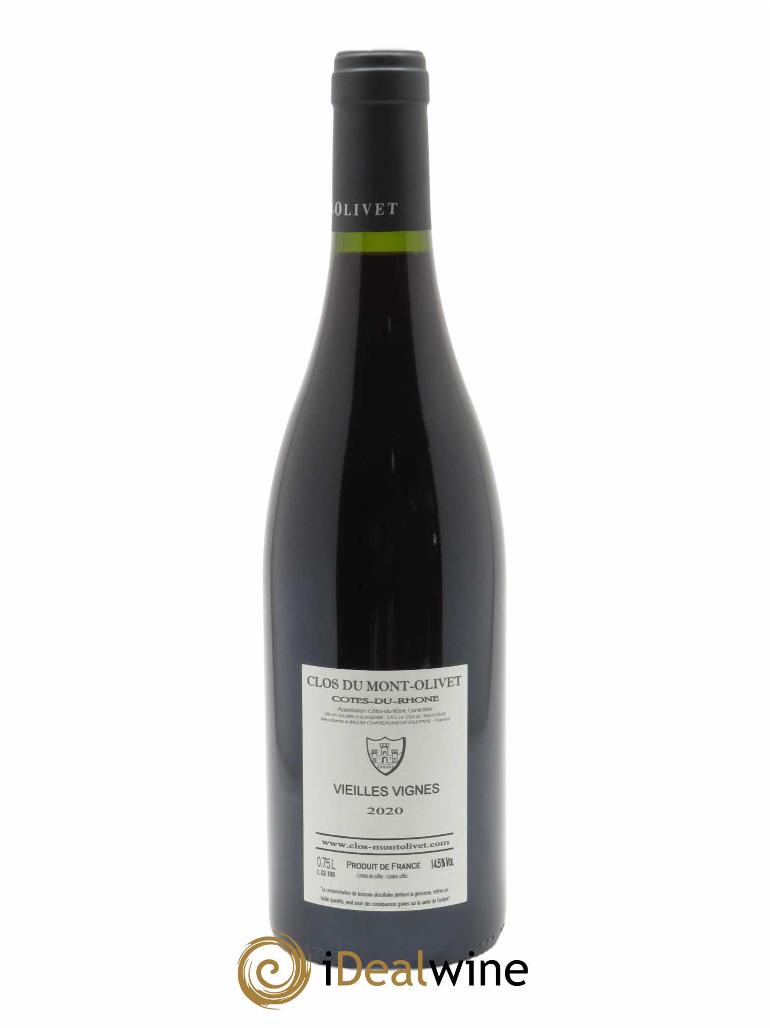 Côtes-du-Rhône Vieilles Vignes Clos du Mont-Olivet 2020 - Lot of 1 bottle - 1