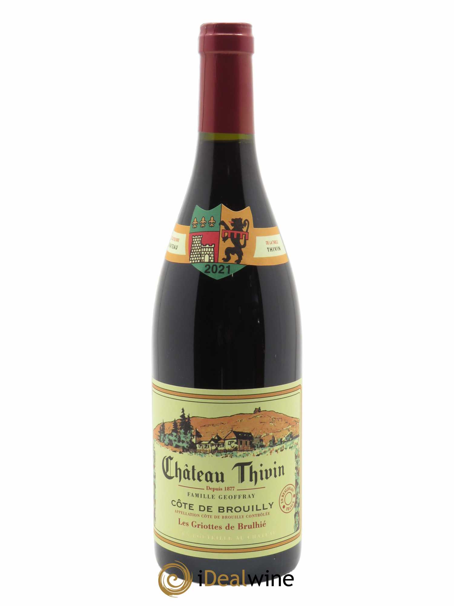 Côte de Brouilly Les Griottes de Brulhié Château Thivin 2021 - Lot of 1 bottle - 0