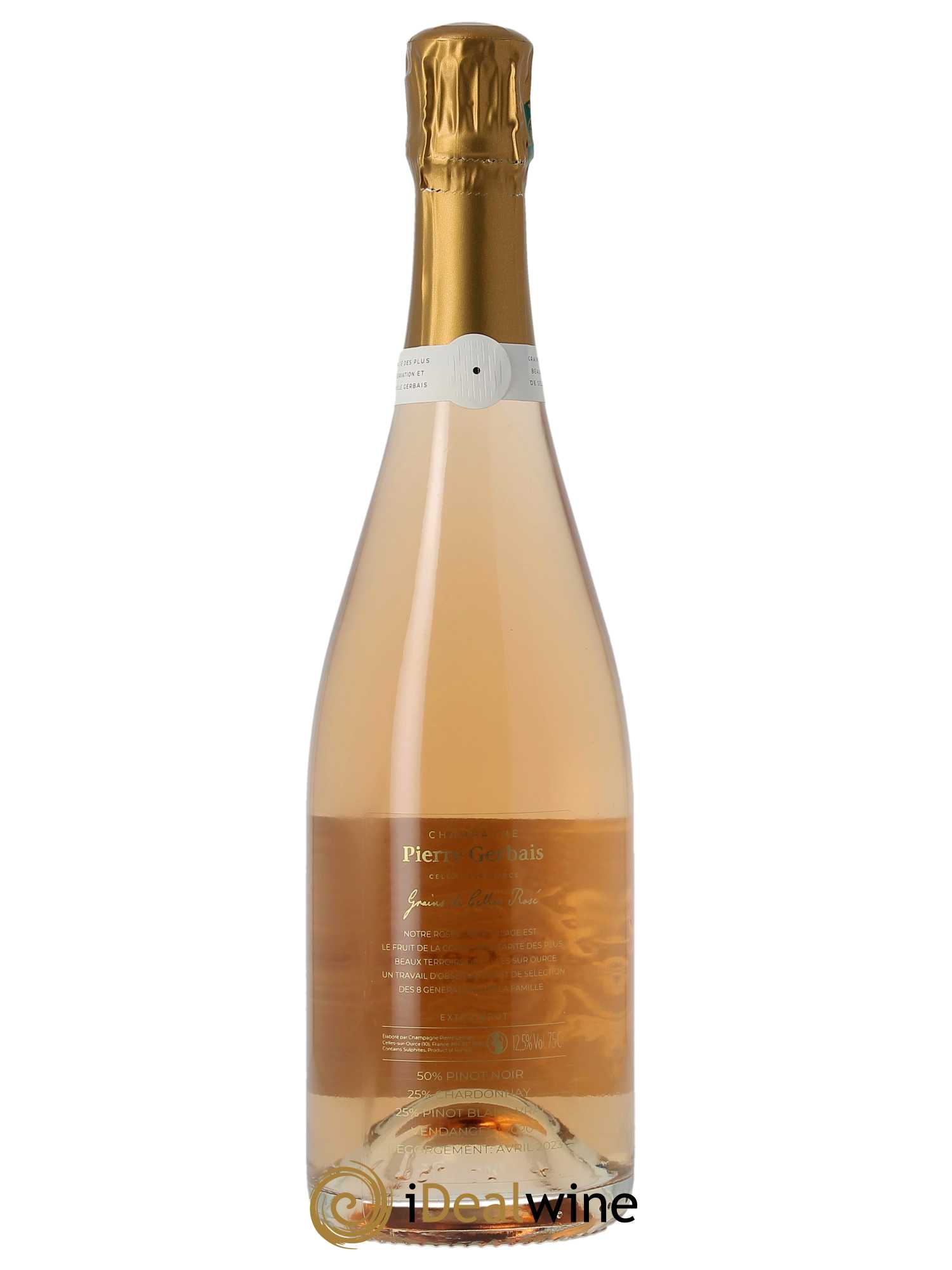 Grains de Celles Rosé Extra-Brut Pierre Gerbais - Lot of 1 bottle - 1