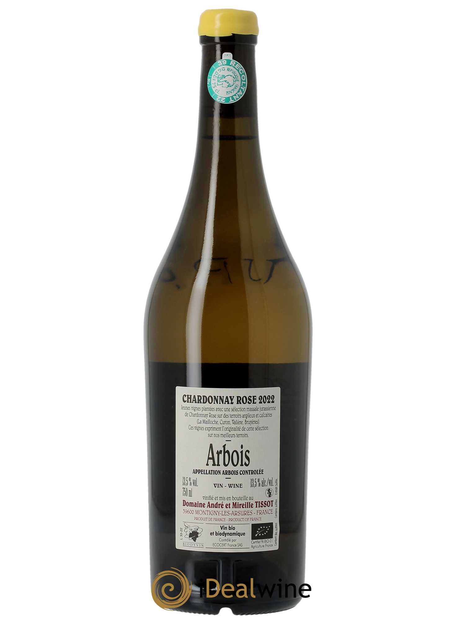 Arbois Rose Massale Bénédicte et Stéphane Tissot  2022 - Lot de 1 bouteille - 1