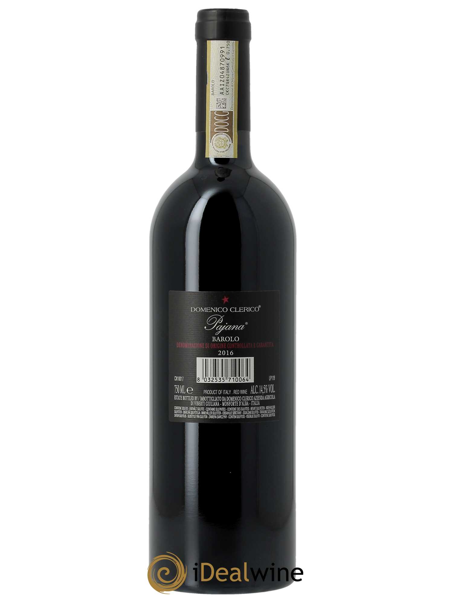 Barolo DOCG Pajana Domenico Clerico 2016 - Lot of 1 bottle - 1