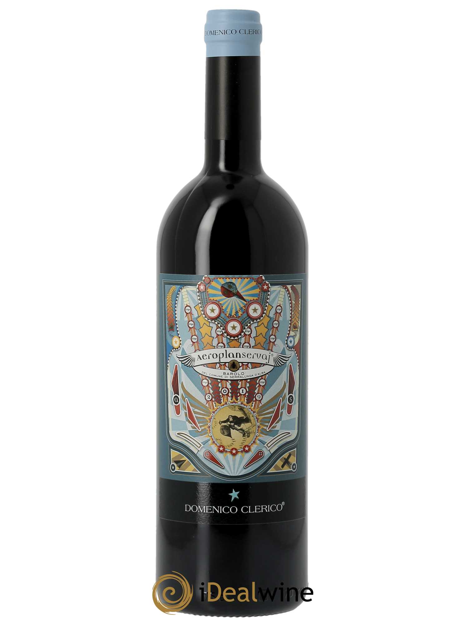 Caisse Bois Barolo DOCG Aeroplanservaj Domenico Clerico 2019 - Lot de 6 bouteilles - 1