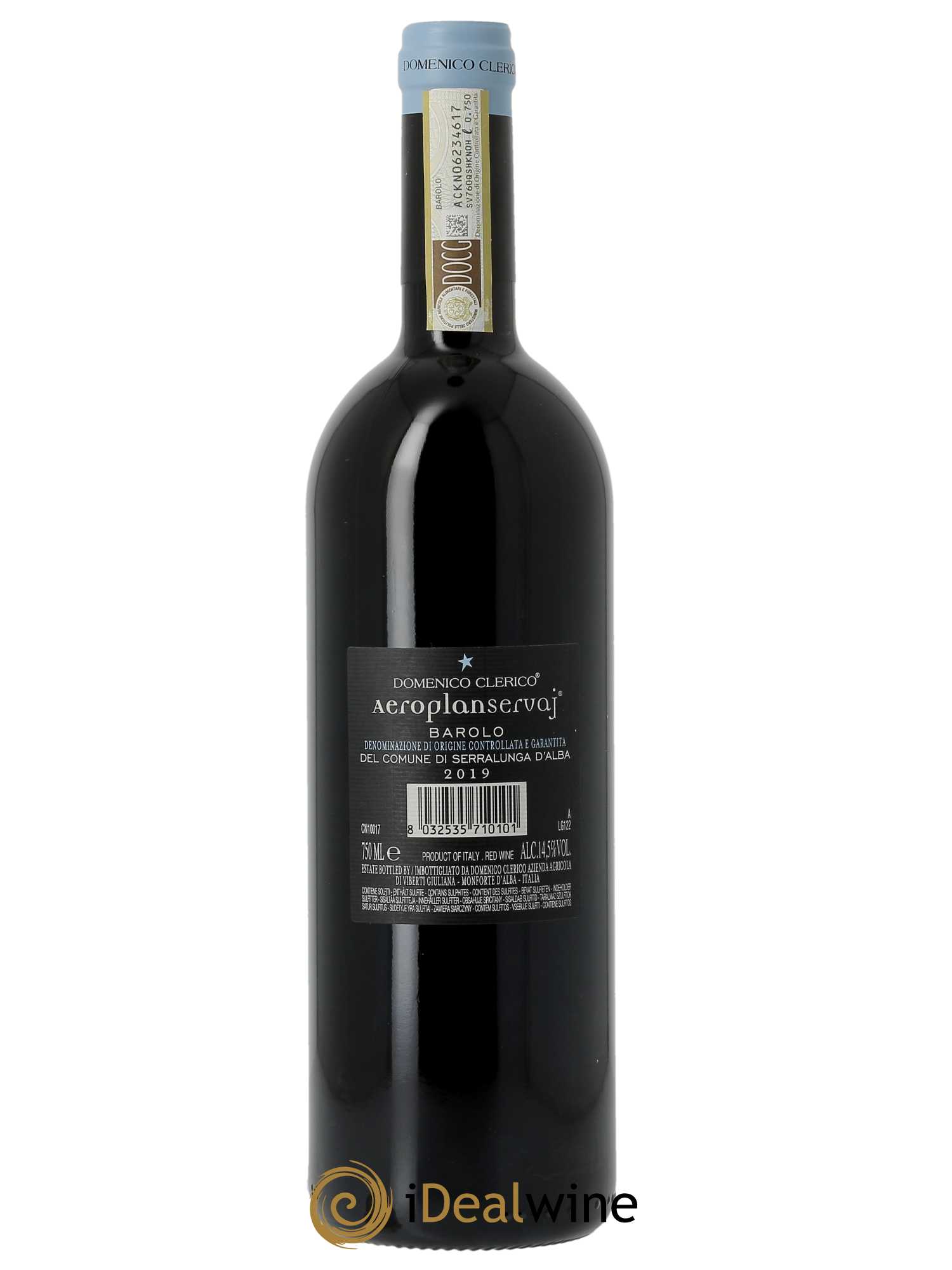 Caisse Bois Barolo DOCG Aeroplanservaj Domenico Clerico 2019 - Lot de 6 bouteilles - 2