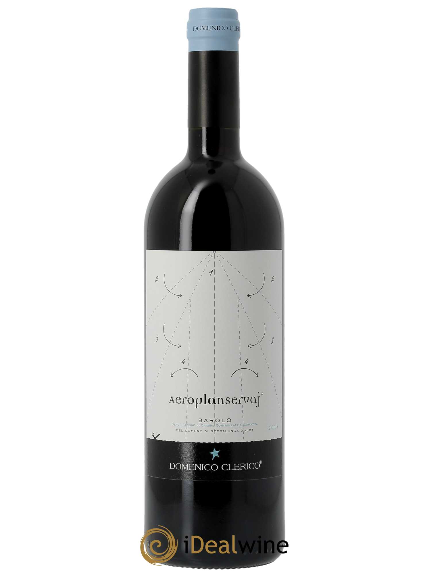 Caisse Bois Barolo DOCG Aeroplanservaj Domenico Clerico 2019 - Lot de 6 bouteilles - 5