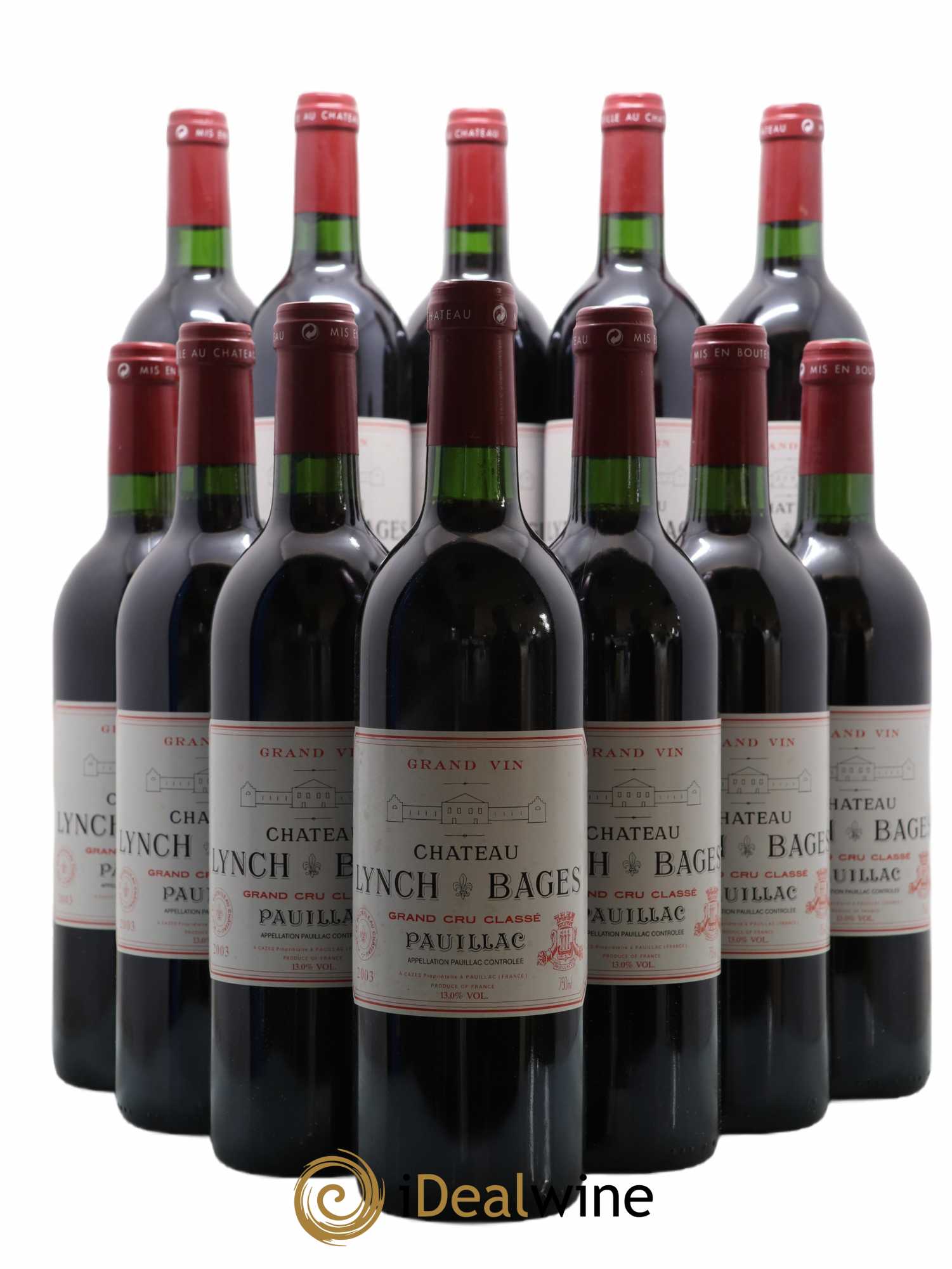Château Lynch Bages 5ème Grand Cru Classé 0 2003 - Lot de 12 bouteilles - 0