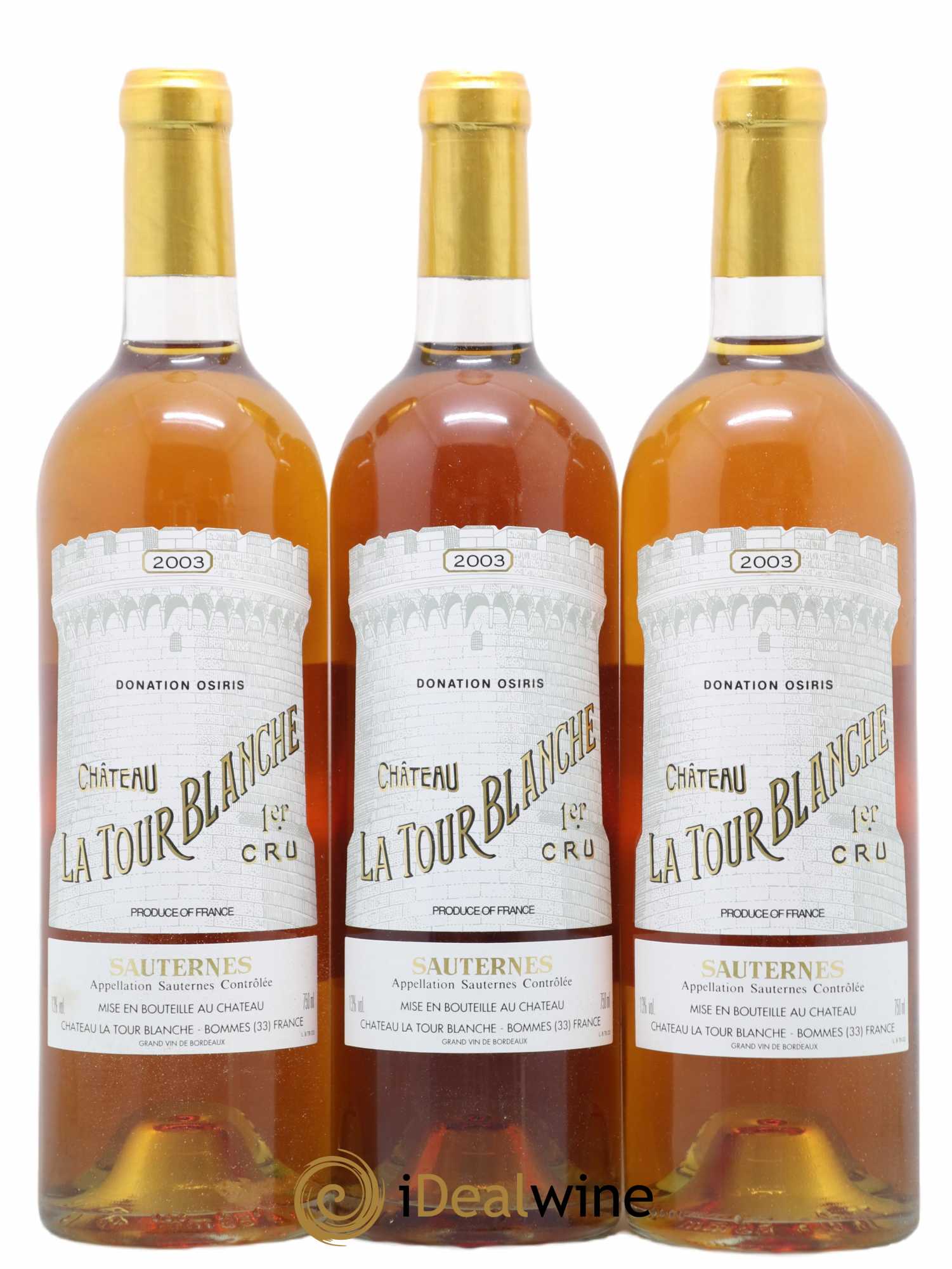 Château la Tour Blanche 1er Grand Cru Classé 0 2003 - Lot de 12 bouteilles - 2