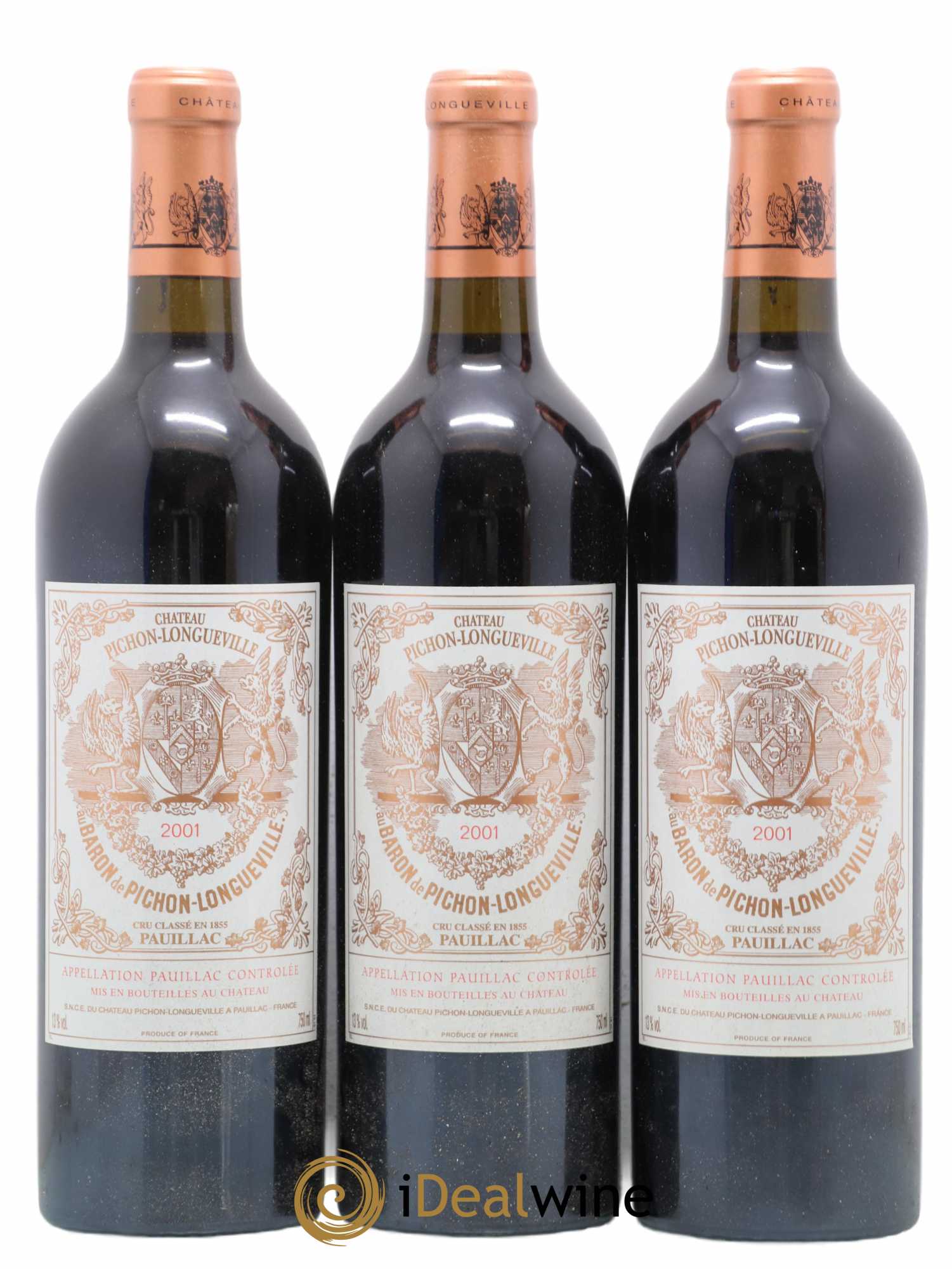 Pichon Longueville Baron 2ème Grand Cru Classé 0 2001 - Lot de 12 bouteilles - 3