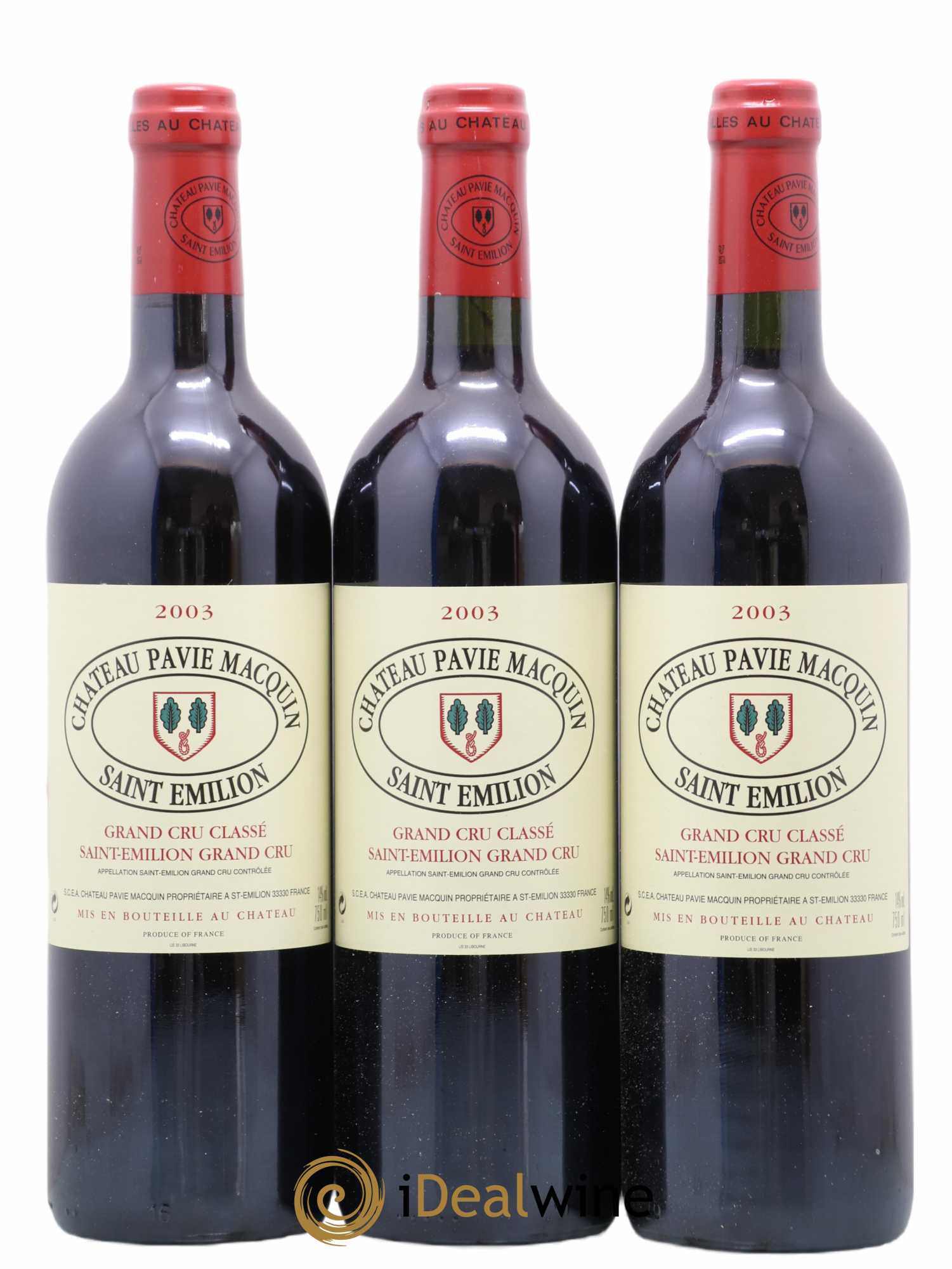 Château Pavie Macquin 1er Grand Cru Classé B 0 2003 - Lot de 12 bouteilles - 3