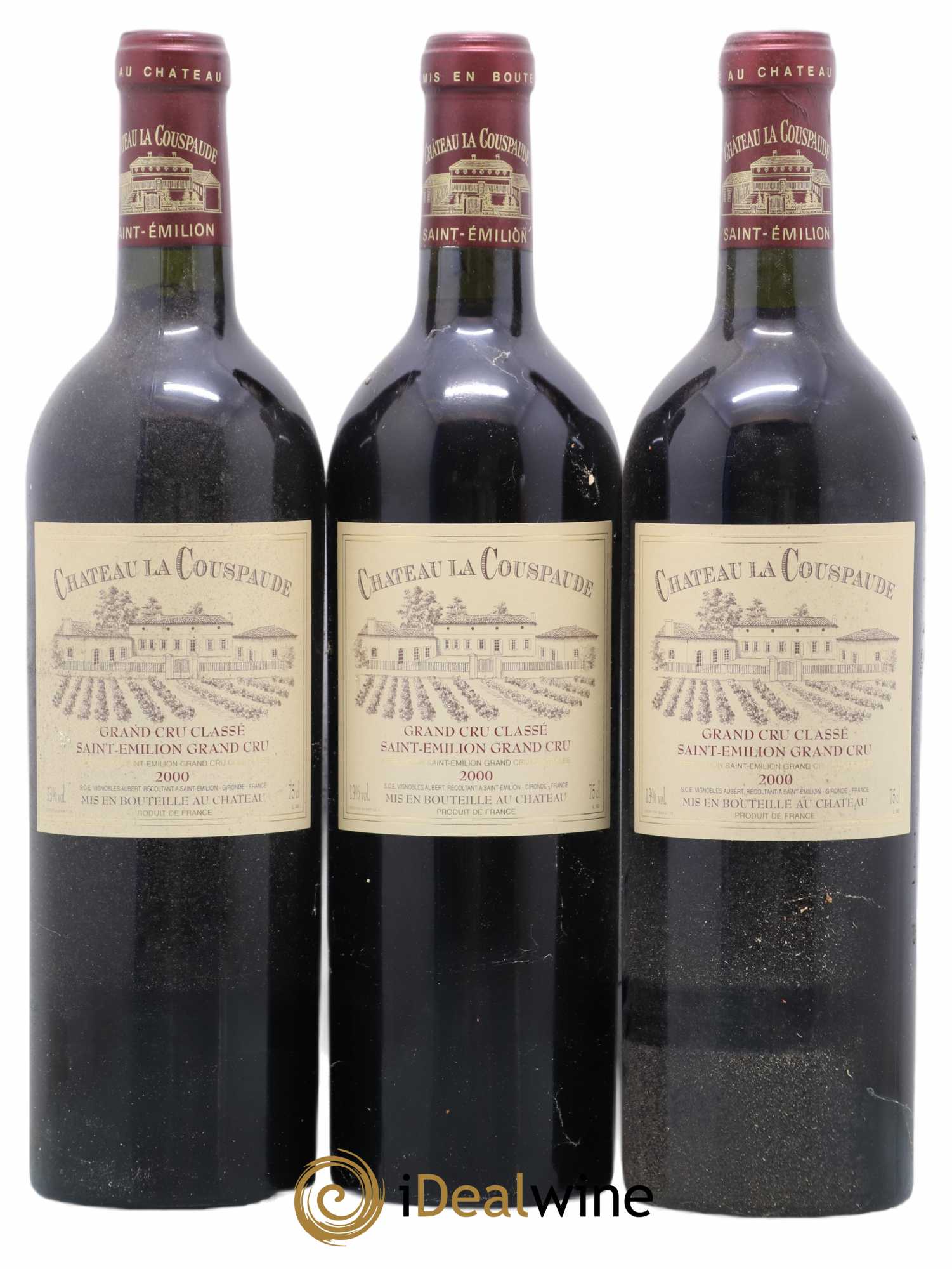 Château la Couspaude Grand Cru Classé 0 2000 - Lot de 12 bouteilles - 2