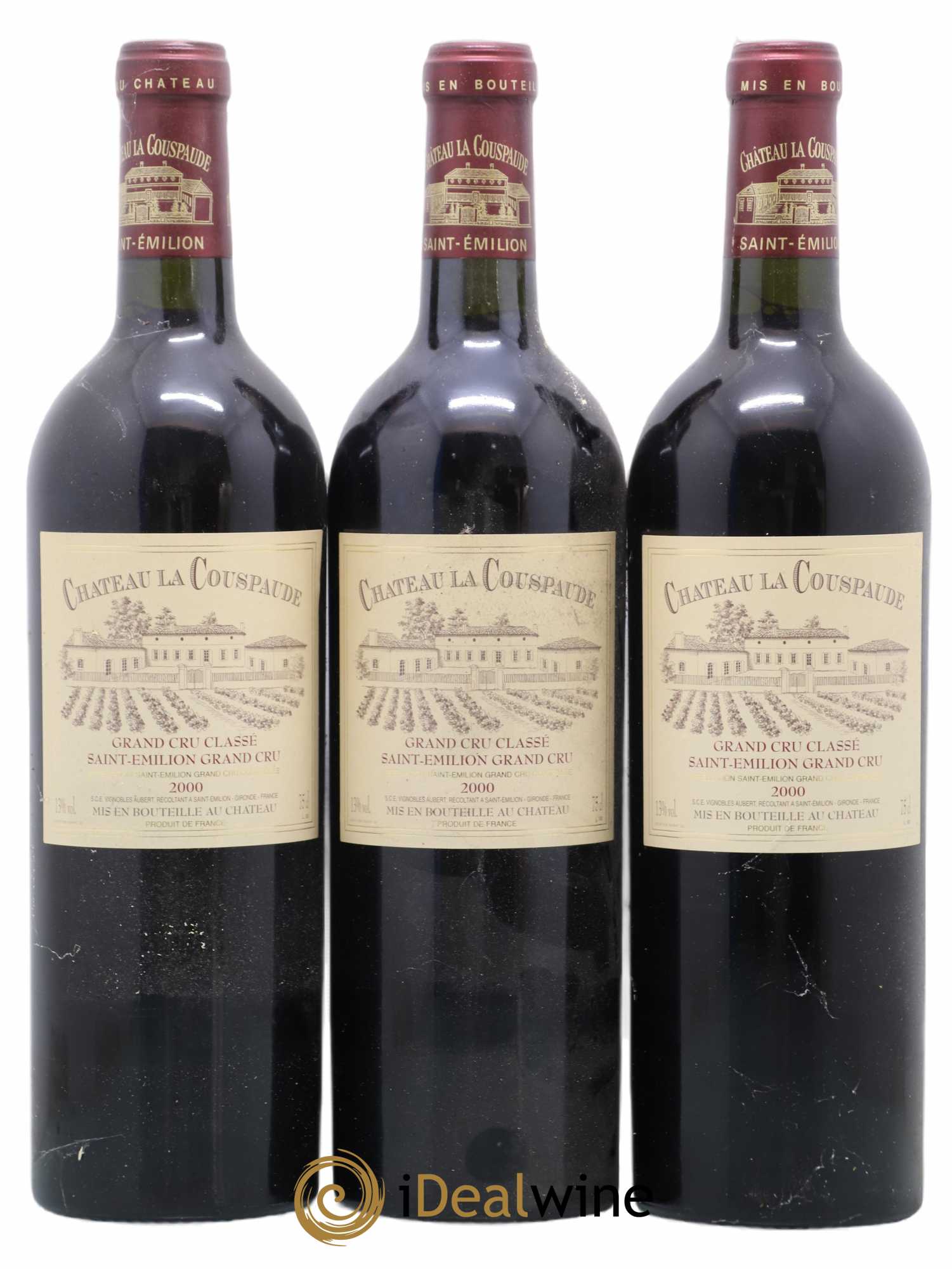 Château la Couspaude Grand Cru Classé 0 2000 - Lot de 12 bouteilles - 4