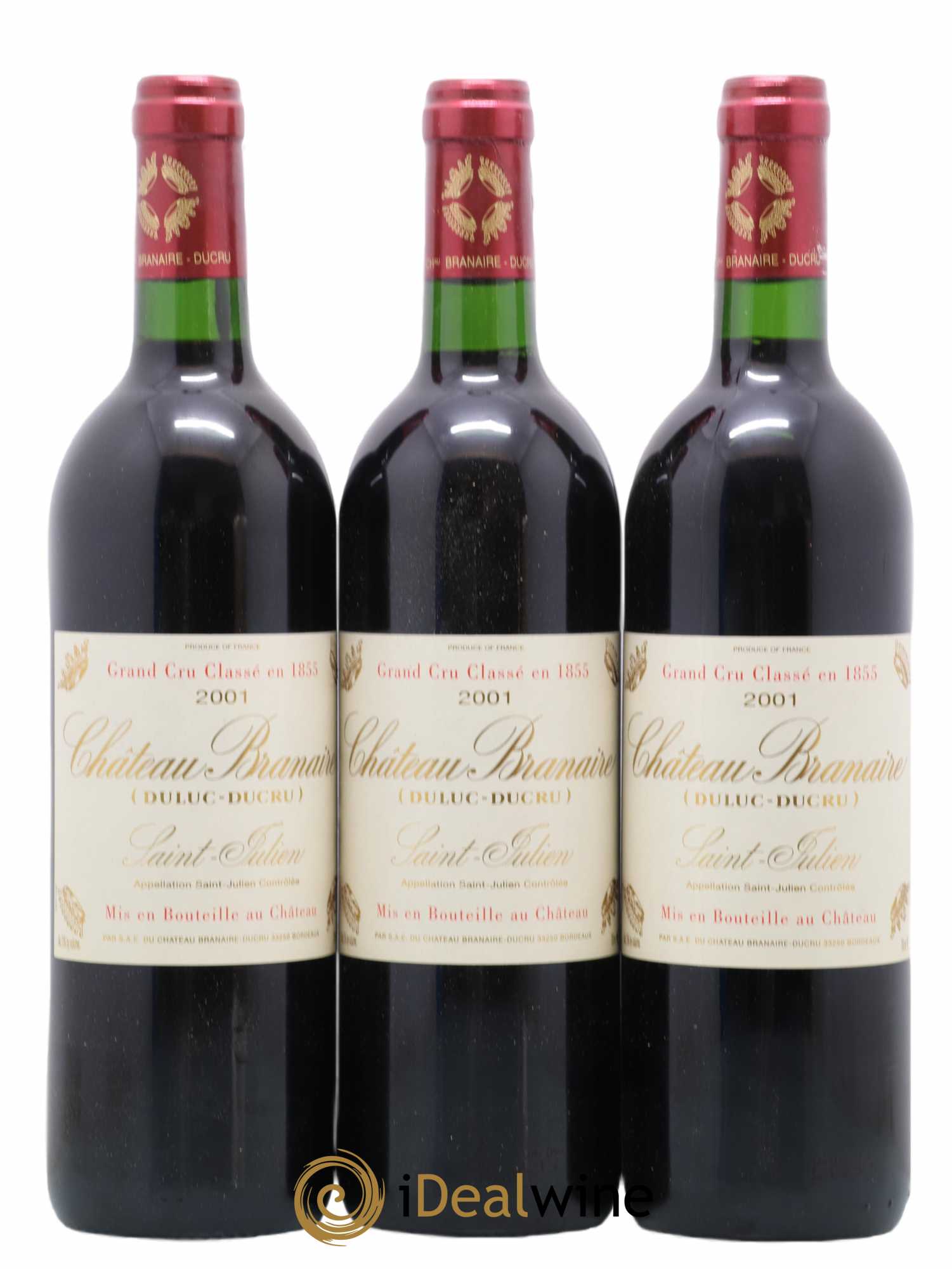 Château Branaire Ducru 4ème Grand Cru Classé 0 2001 - Lot de 12 bouteilles - 1
