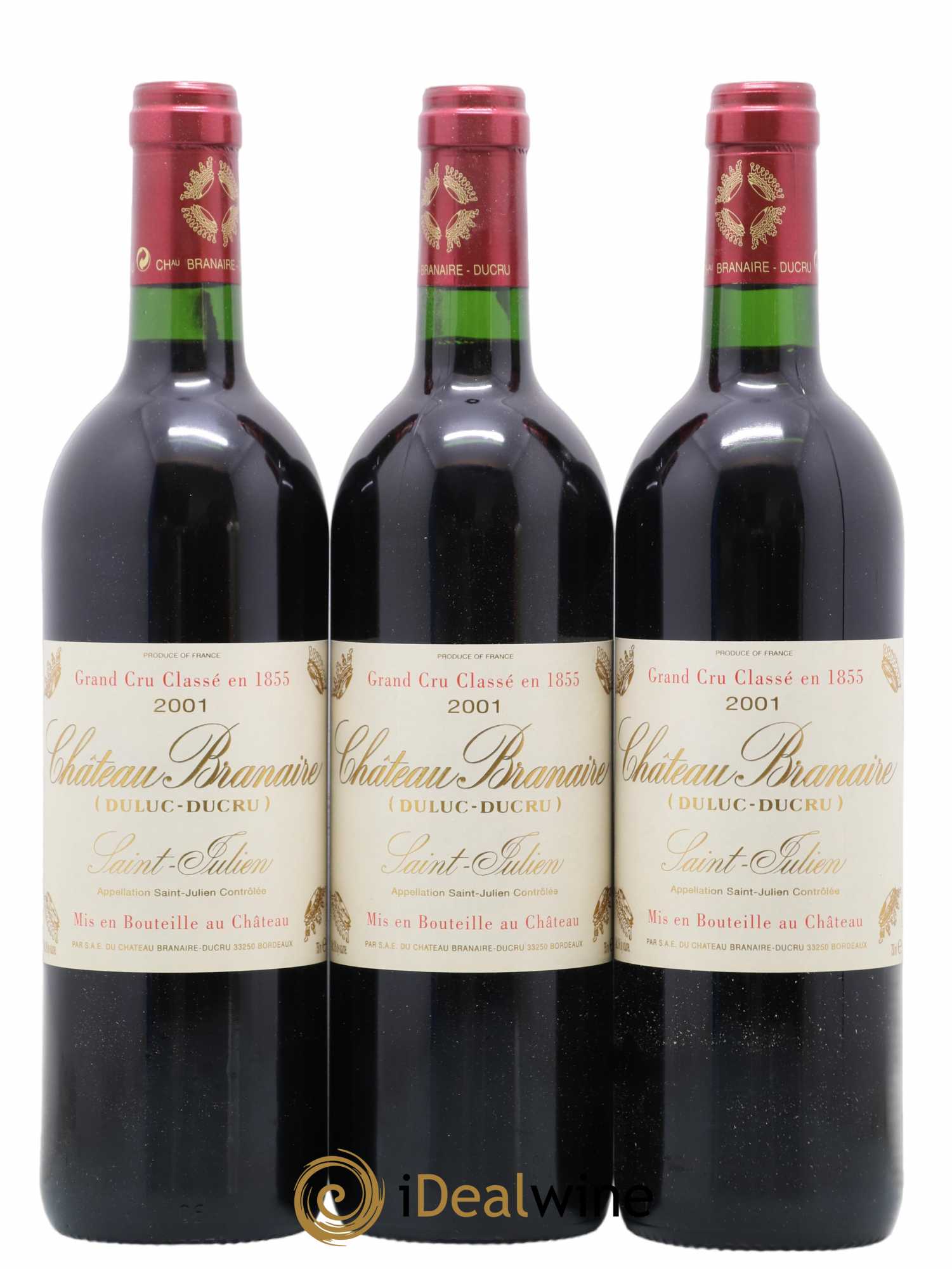 Château Branaire Ducru 4ème Grand Cru Classé 0 2001 - Lot de 12 bouteilles - 2