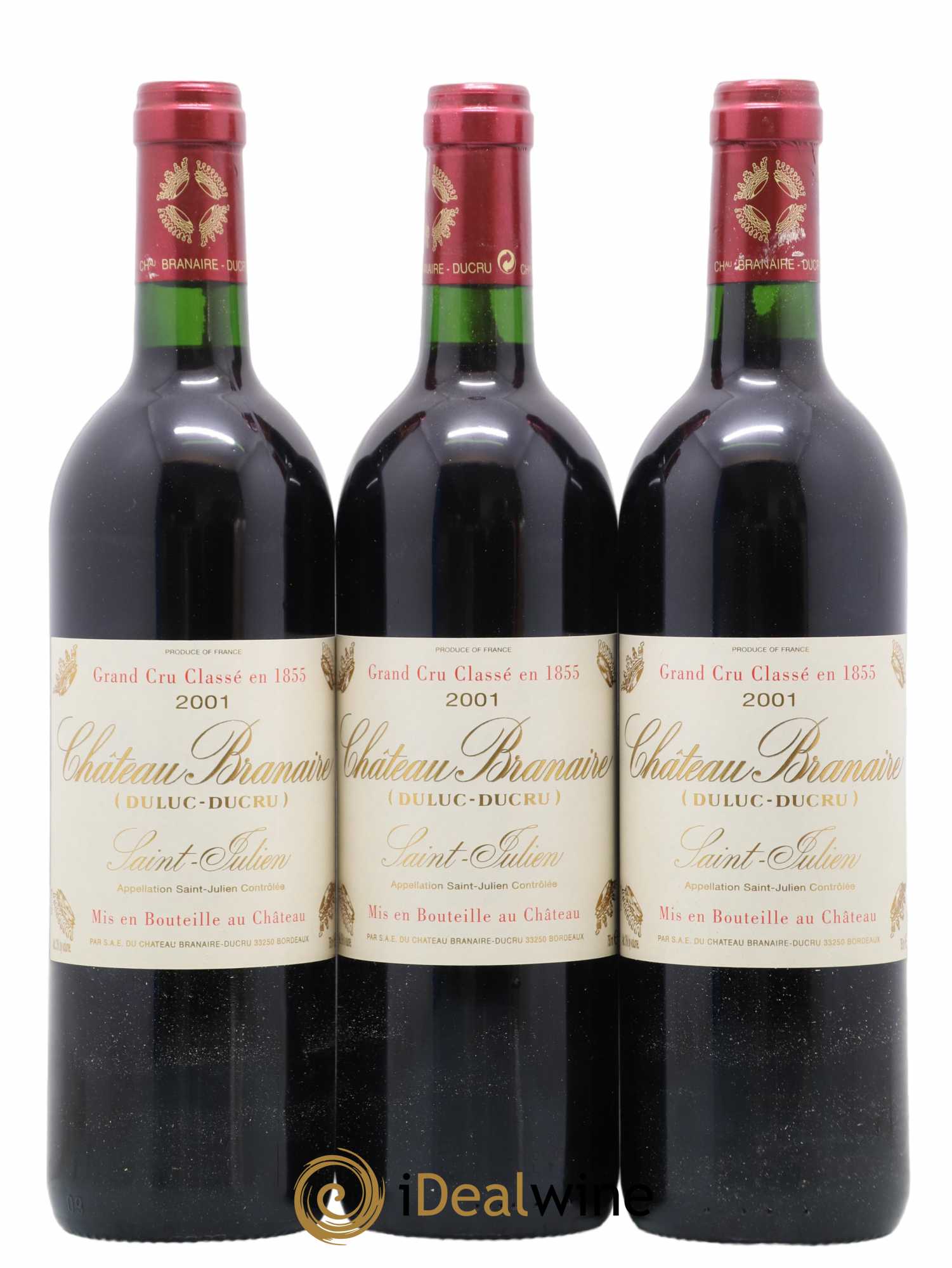 Château Branaire Ducru 4ème Grand Cru Classé 0 2001 - Lot de 12 bouteilles - 3