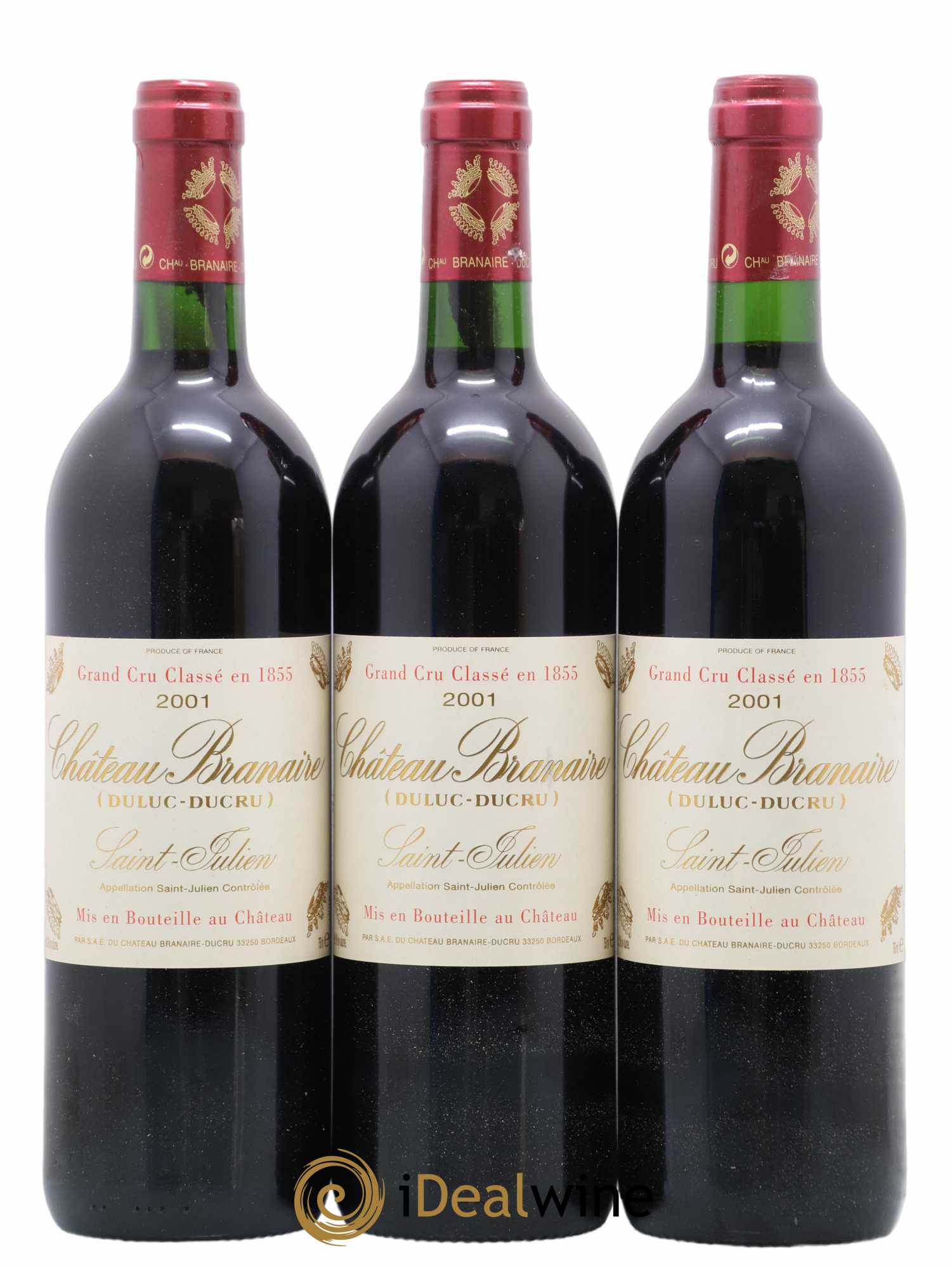 Château Branaire Ducru 4ème Grand Cru Classé 0 2001 - Lot de 12 bouteilles - 4