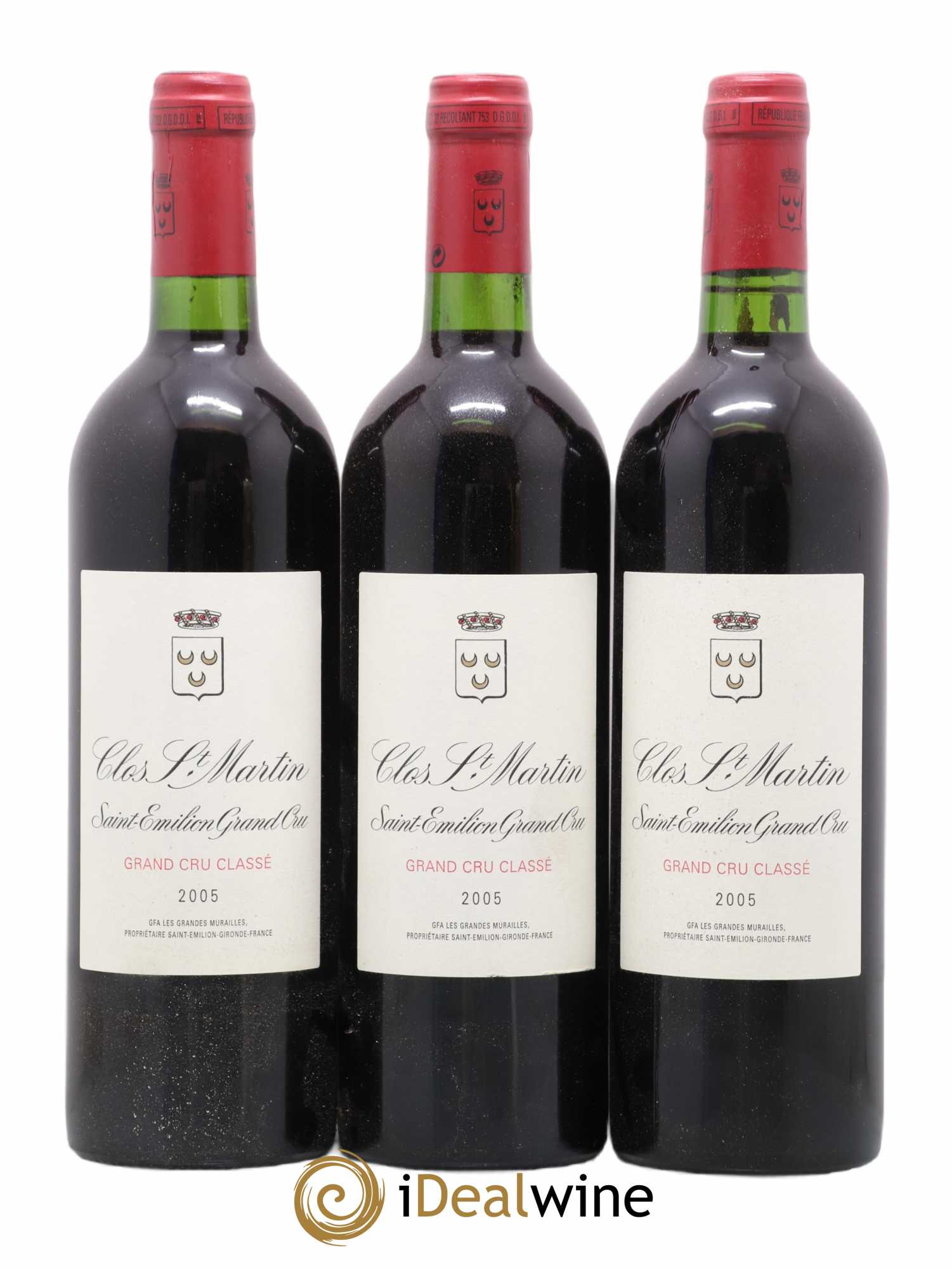 Clos Saint Martin Grand Cru Classé 0 2005 - Lot de 12 bouteilles - 2