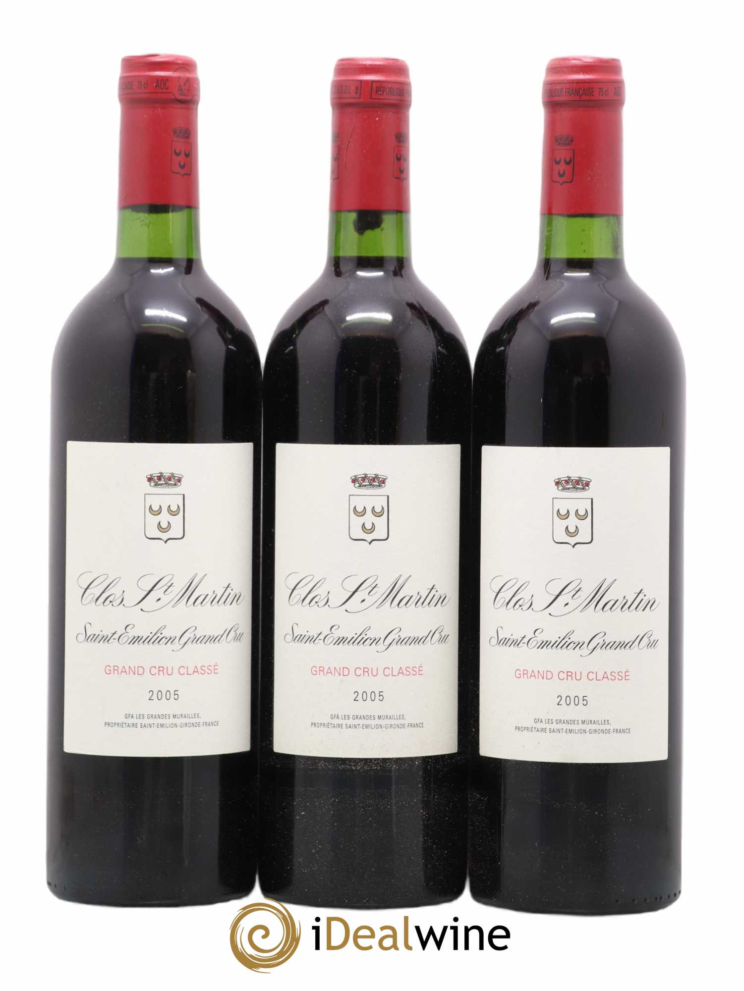 Clos Saint Martin Grand Cru Classé 0 2005 - Lot de 12 bouteilles - 4