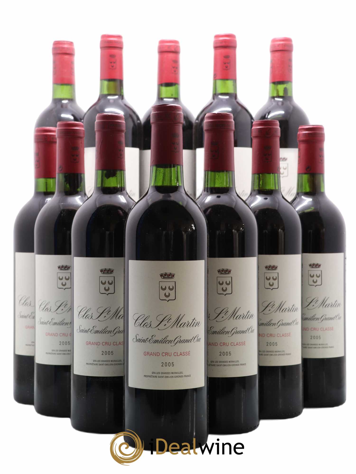 Clos Saint Martin Grand Cru Classé 0 2005 - Lot de 12 bouteilles - 0