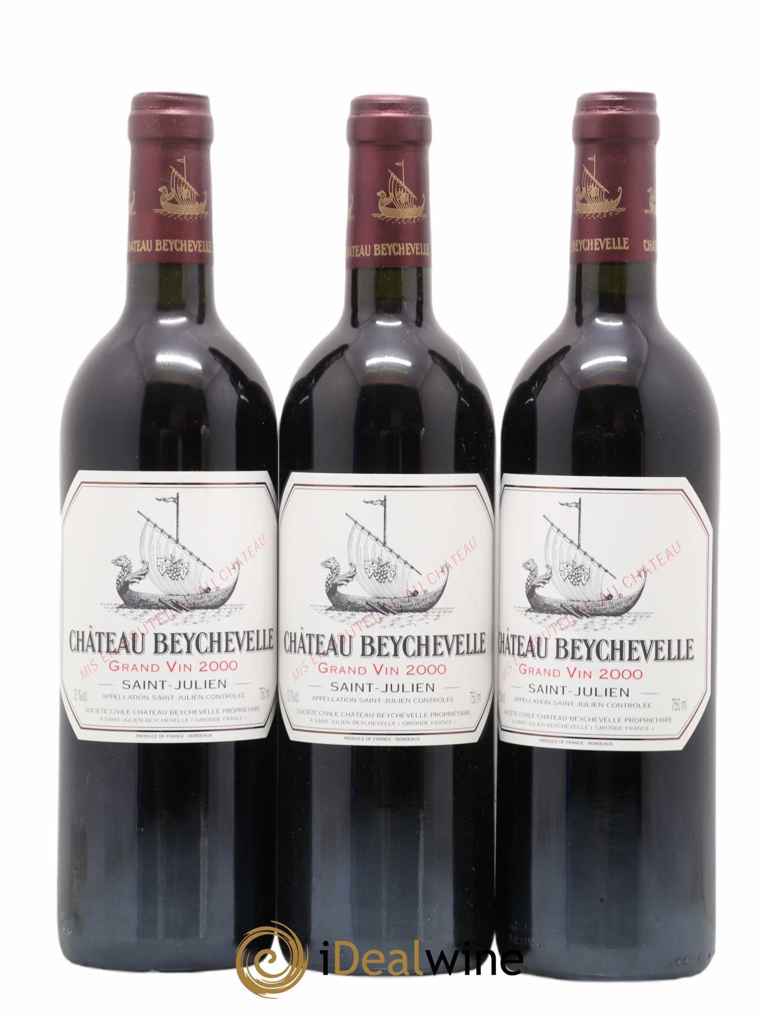 Château Beychevelle 4ème Grand Cru Classé 0 2000 - Lot de 12 bouteilles - 3
