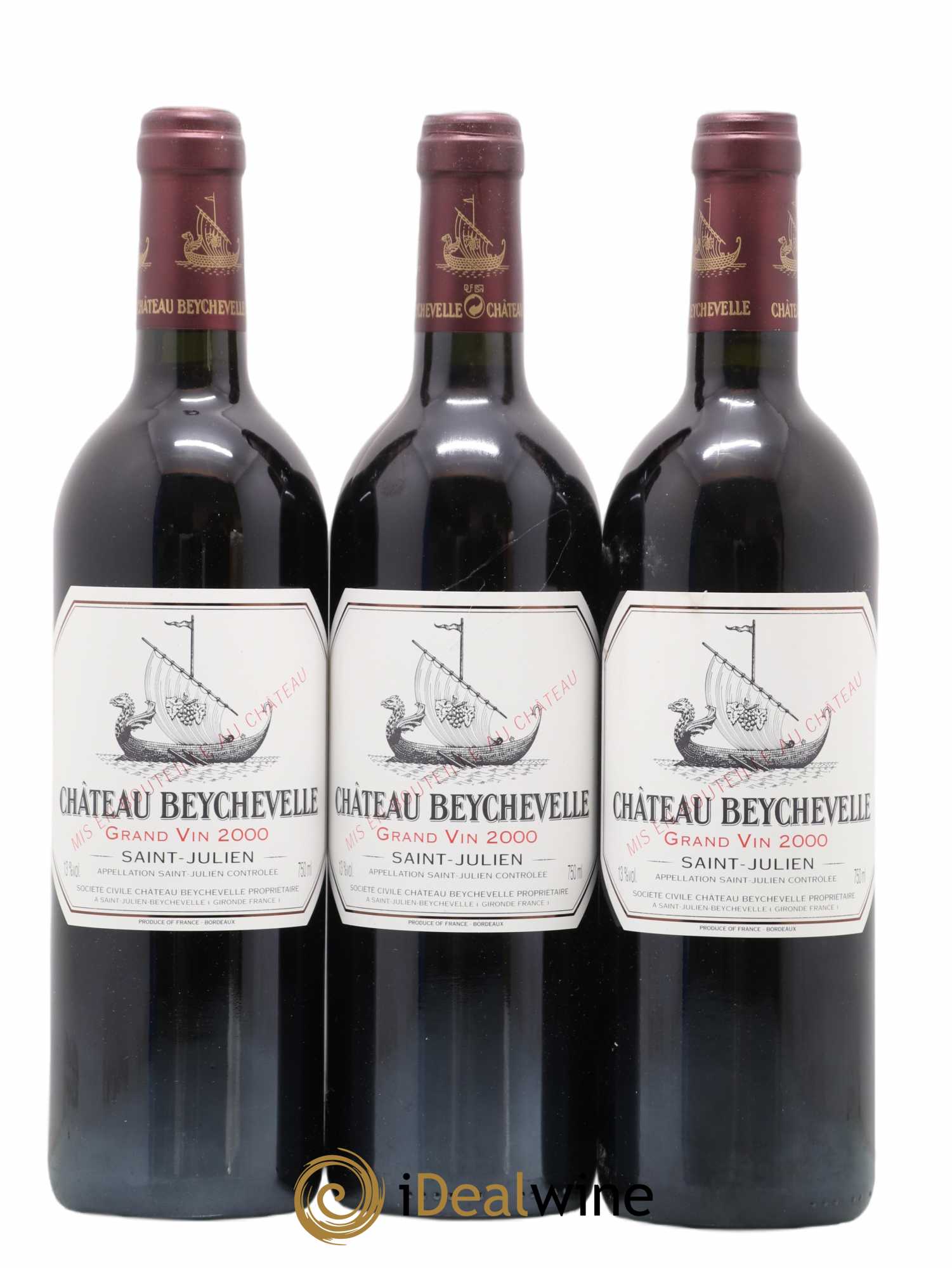 Château Beychevelle 4ème Grand Cru Classé 0 2000 - Lot de 12 bouteilles - 4