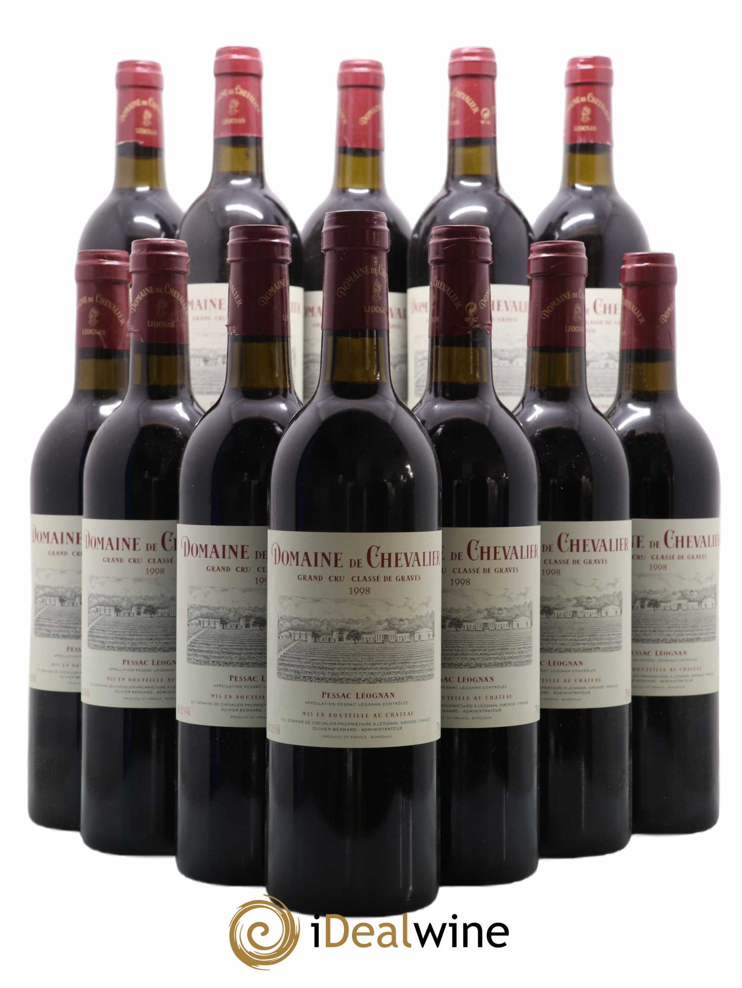 Domaine de Chevalier Cru Classé de Graves 0 1998 - Lot de 12 bouteilles - 0