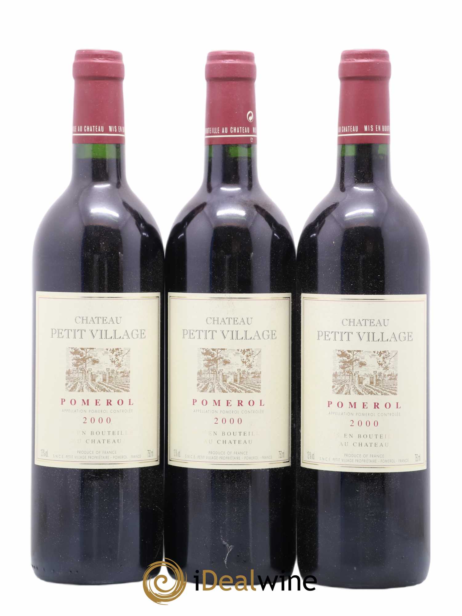 Château Petit Village 0 2000 - Lot de 12 bouteilles - 1