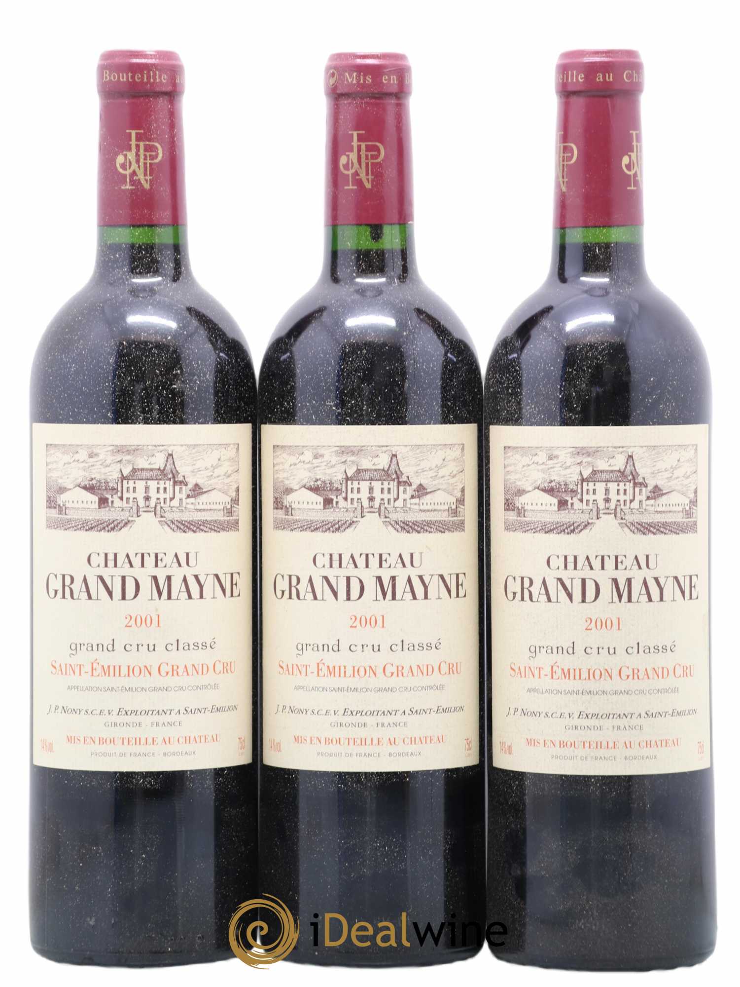 Château Grand Mayne Grand Cru Classé 0 2001 - Lot de 12 bouteilles - 1