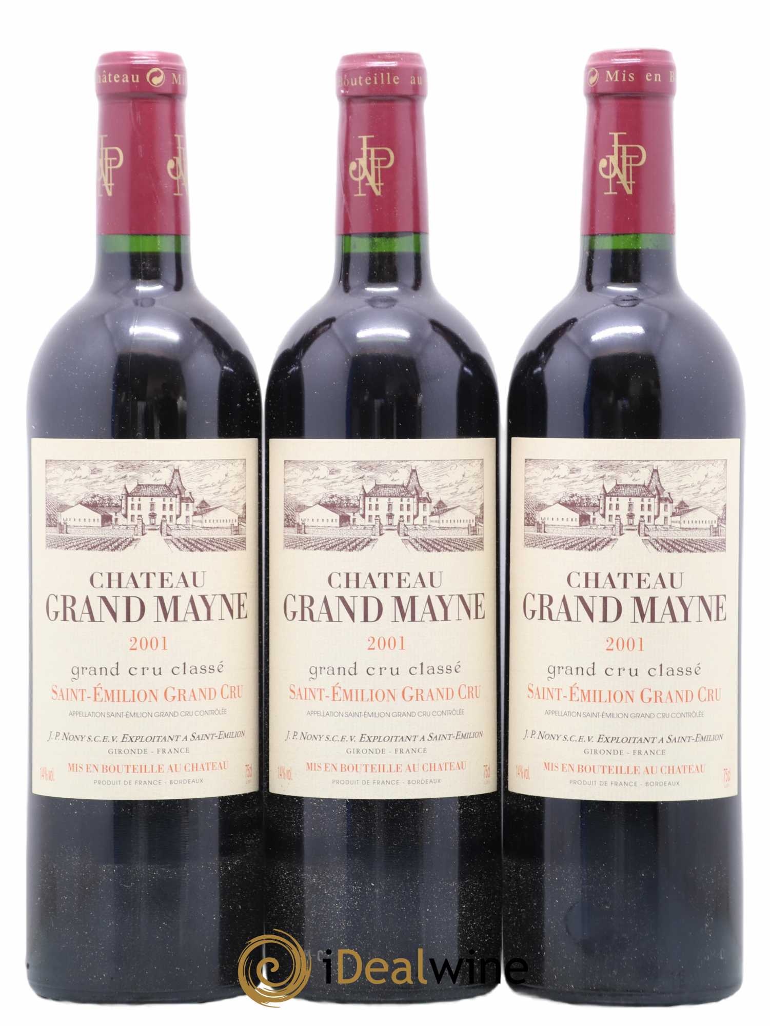 Château Grand Mayne Grand Cru Classé 0 2001 - Lot de 12 bouteilles - 3