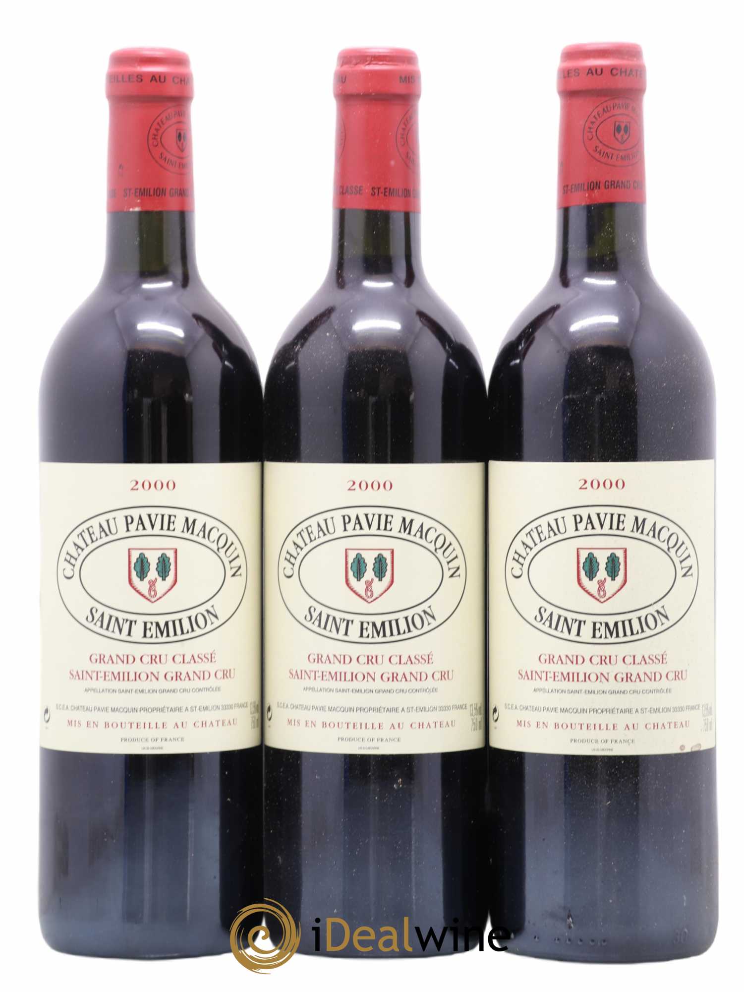 Château Pavie Macquin 1er Grand Cru Classé B 0 2000 - Lot de 12 bouteilles - 1