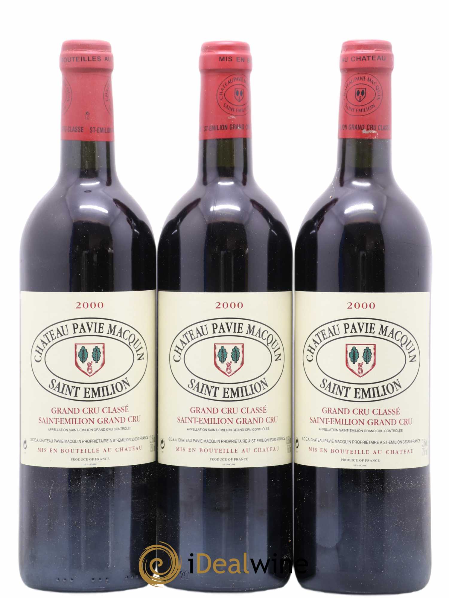 Château Pavie Macquin 1er Grand Cru Classé B 0 2000 - Lot de 12 bouteilles - 3