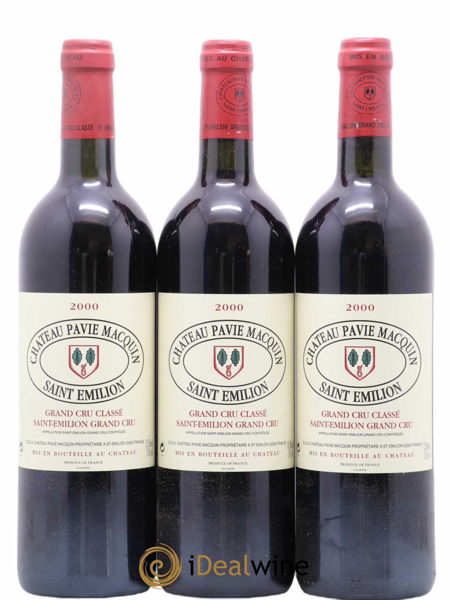Château Pavie Macquin 1er Grand Cru Classé B 0 2000 - Lot de 12 bouteilles - 4