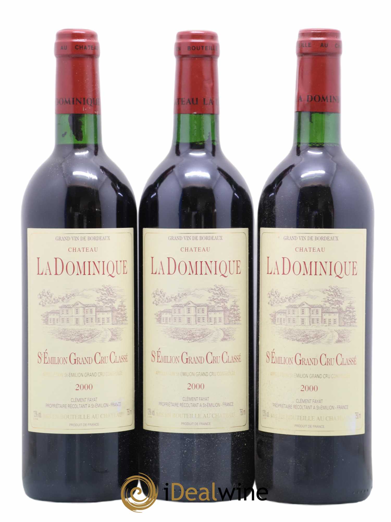 Château la Dominique Grand Cru Classé 0 2000 - Lot de 12 bouteilles - 4