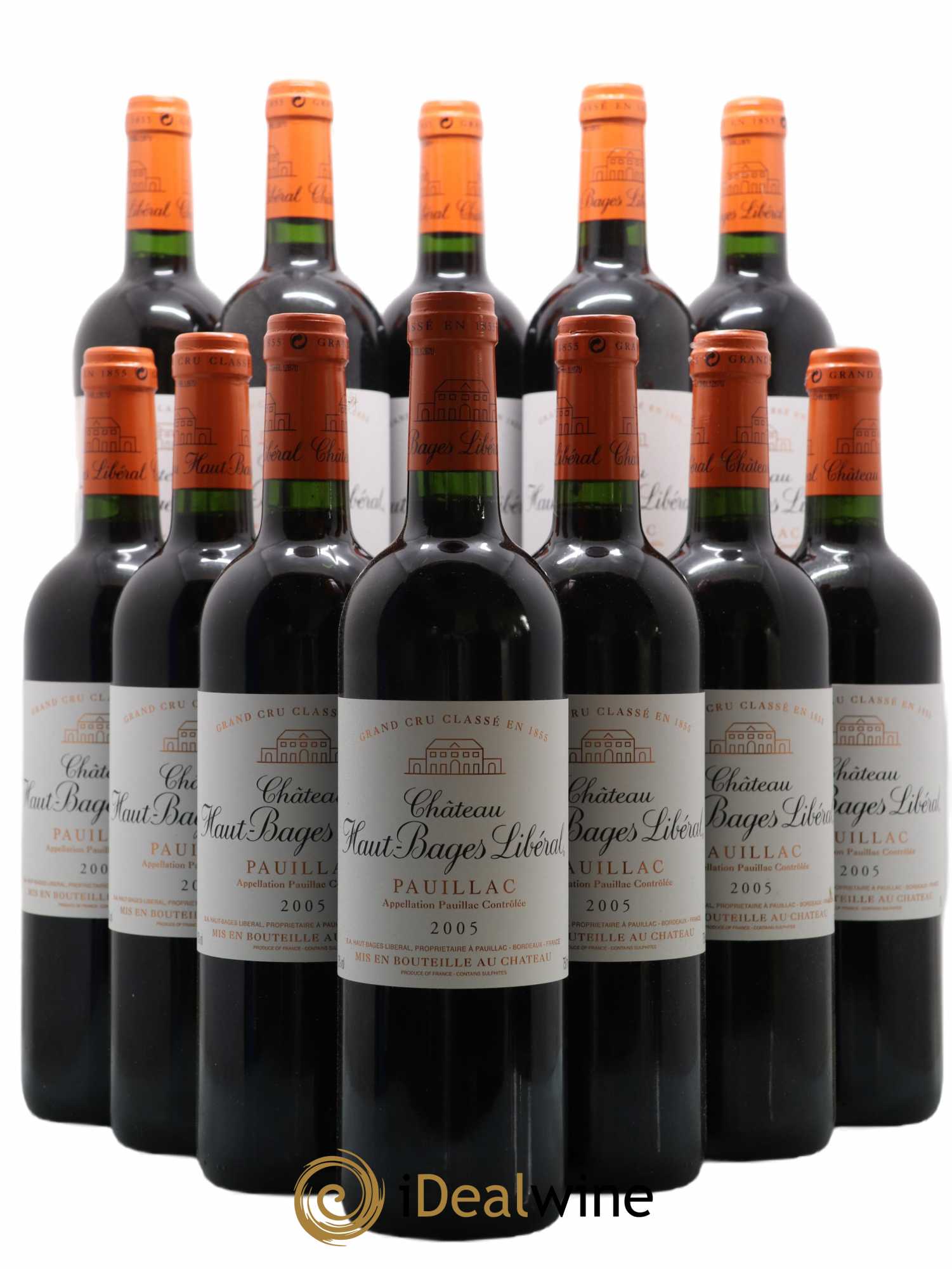 Château Haut Bages Libéral 5ème Grand Cru Classé 0 2005 - Lot de 12 bouteilles - 0