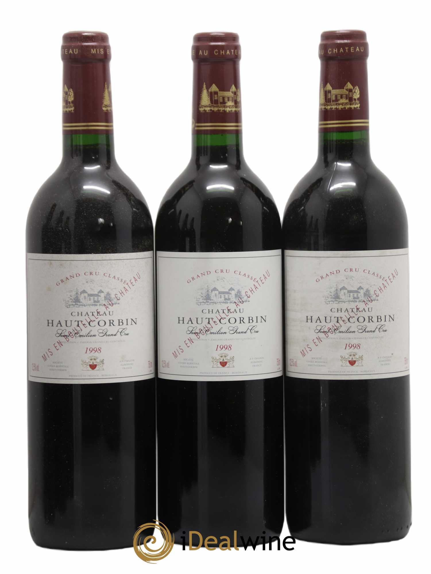 Château Haut Corbin Grand Cru 1998 - Lot de 12 bouteilles - 3