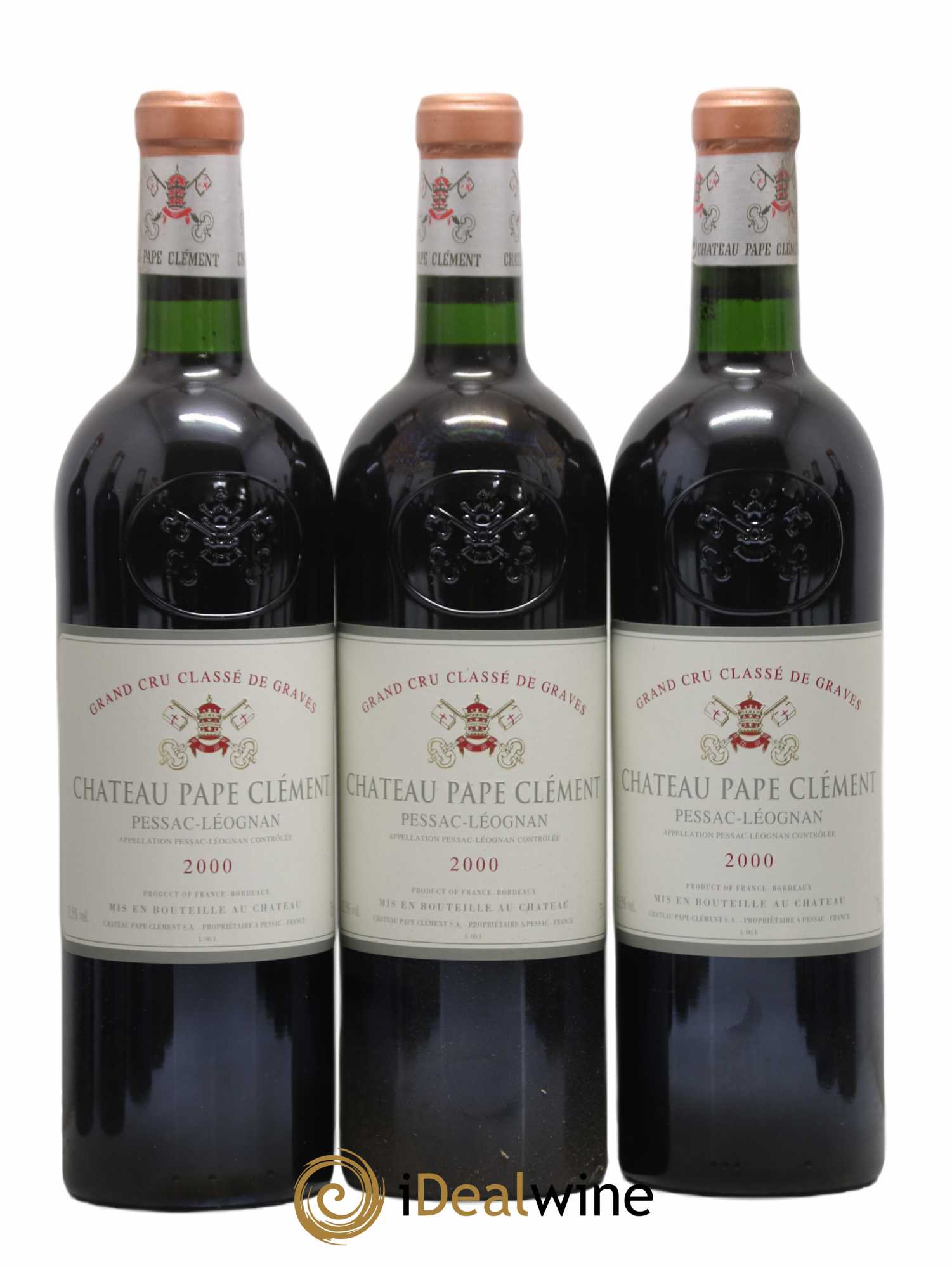 Château Pape Clément Cru Classé de Graves 2000 - Lot de 12 bouteilles - 1