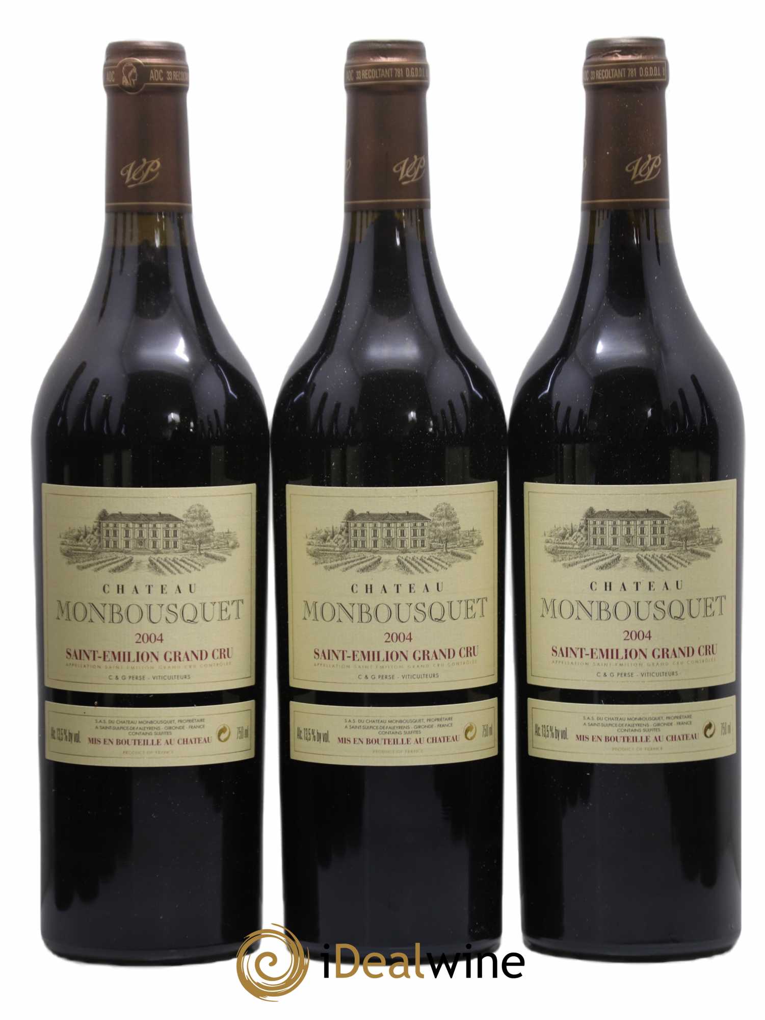 Château Monbousquet Grand Cru Classé 2004 - Lot de 12 bouteilles - 1